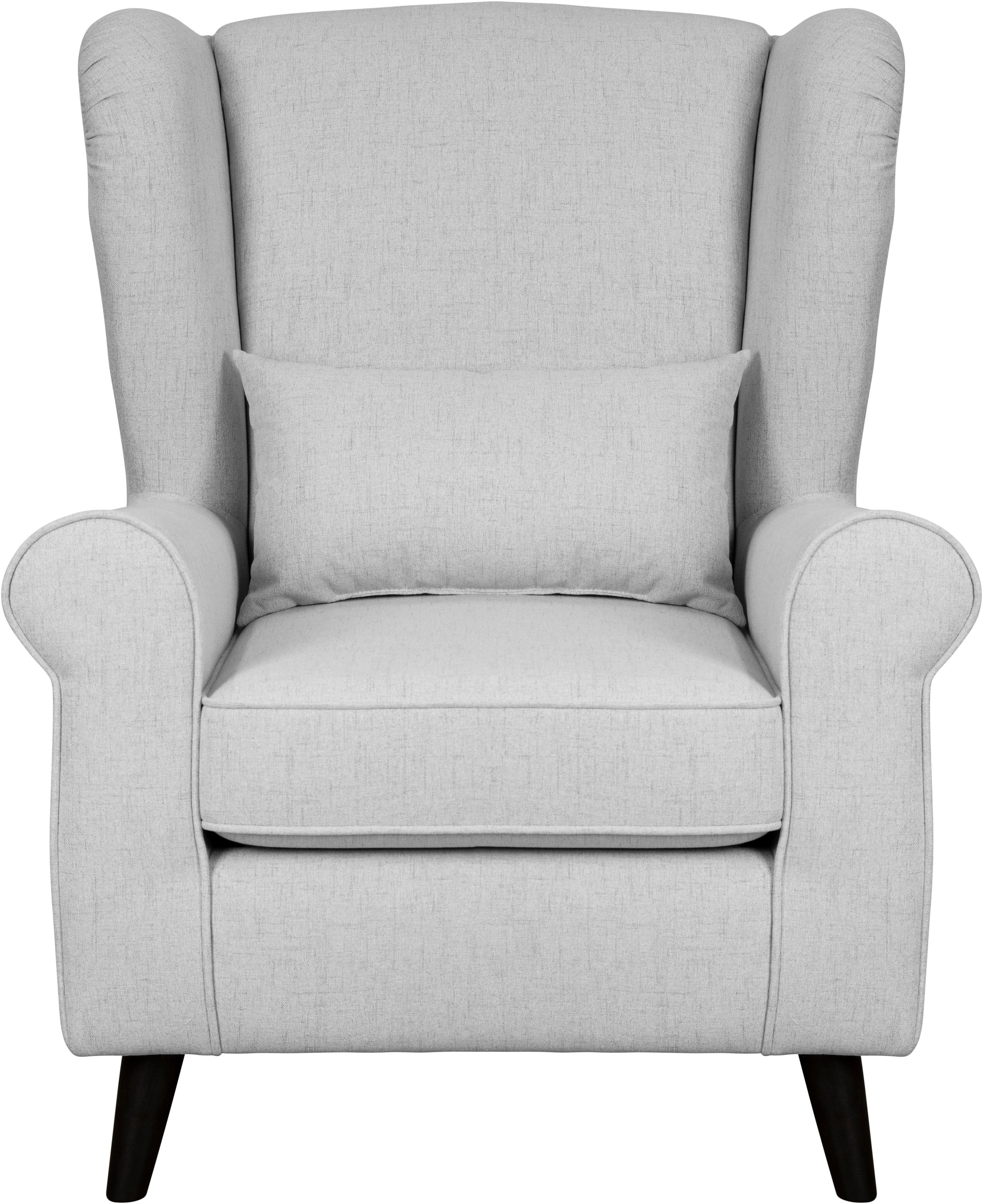 Home affaire Sessel »Ohrensessel CHISTELLE, wahlweise mit Polsterhocker« mit Wellenunterfederung, Maße: B/T/H: 81/87/99 cm
