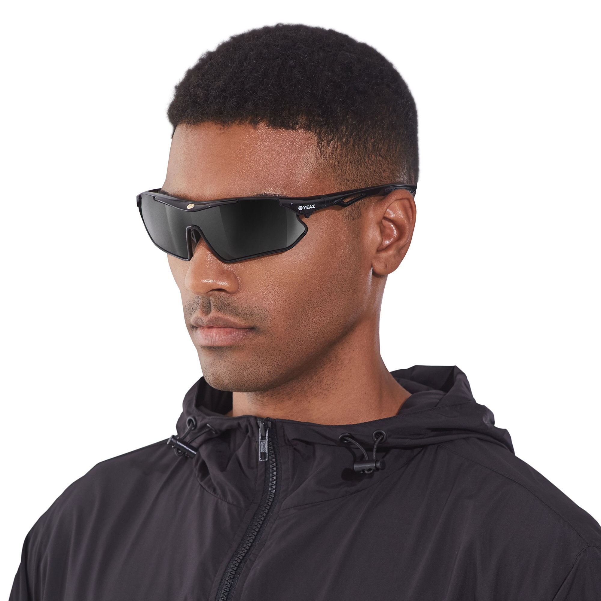 YEAZ Sportbrille »Sport-Sonnenbrille schwarz/polarisiert SUNRAY«