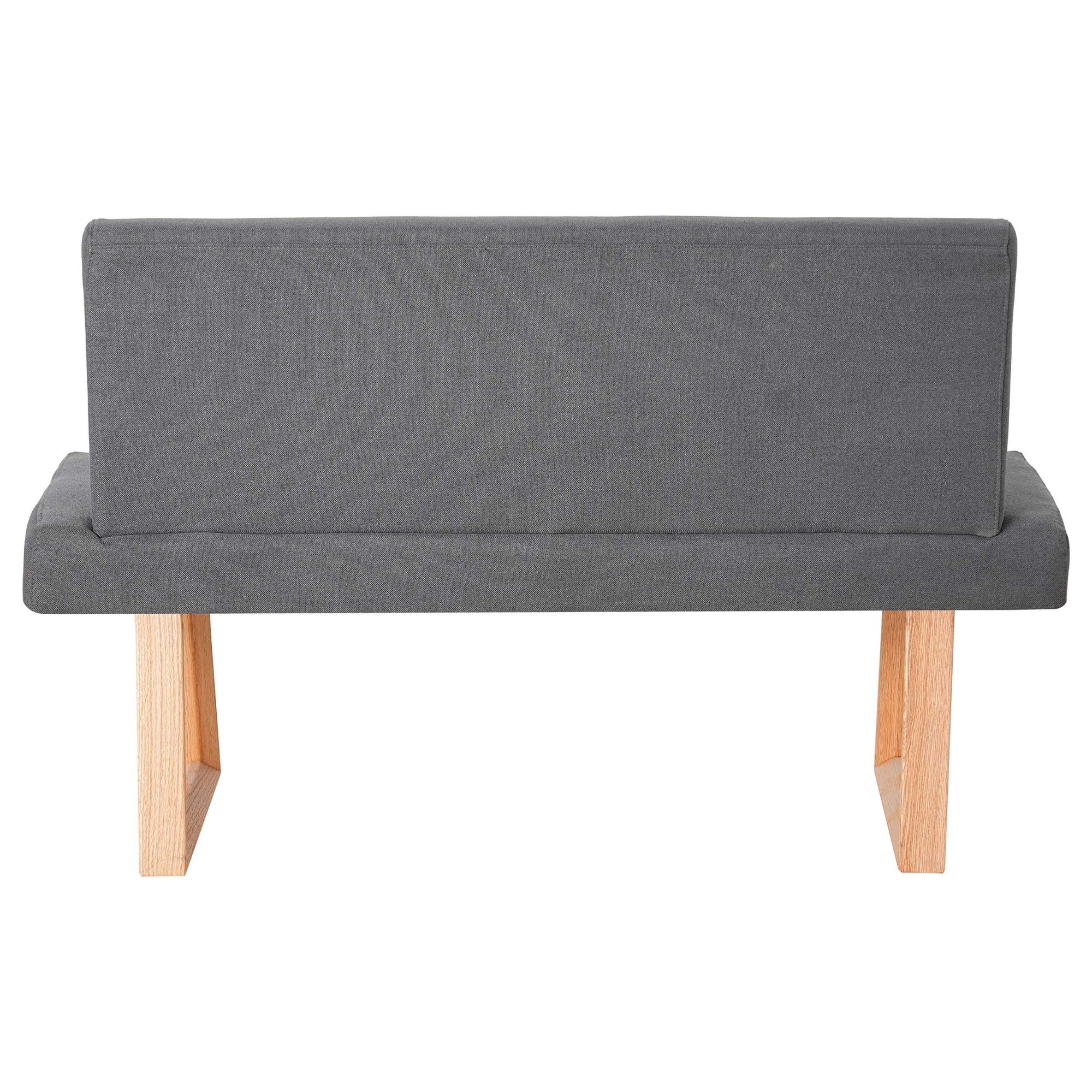 OTTO home Essbank »Mellio« Beine aus massiver Eiche, pflegeleichtem Webstoff Bezug, Breite 140 cm