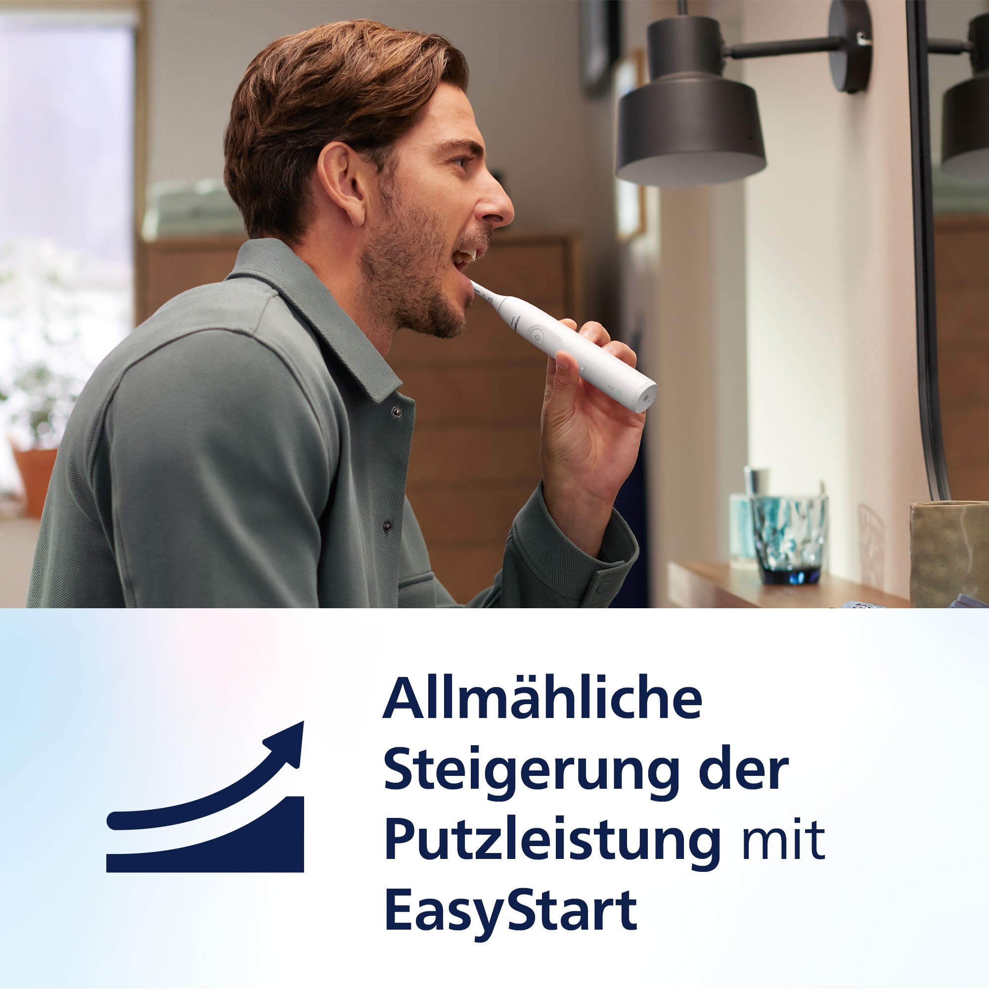 Philips Sonicare Elektrische Zahnbürste »Series 5500 HX7119/02«, 2 St. Aufsteckbürsten, mit Andruckkontrolle, 2 Putzeinstellungen, inkl. Reiseetui