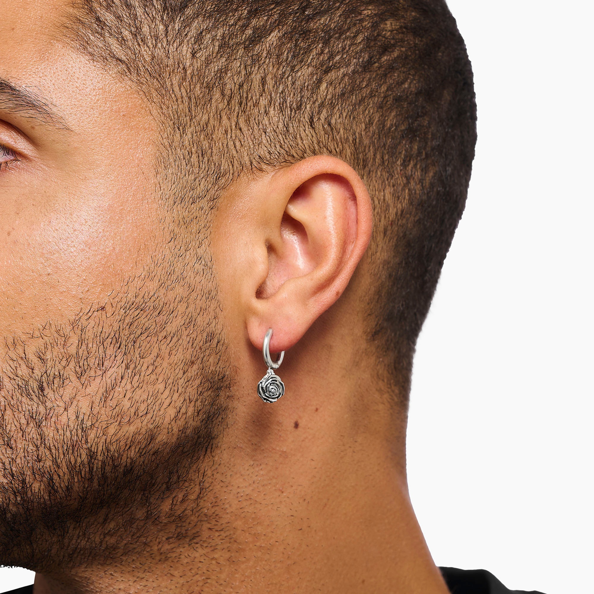 THOMAS SABO Paar Creolen »Midnight Rose, CR757-637-21«
