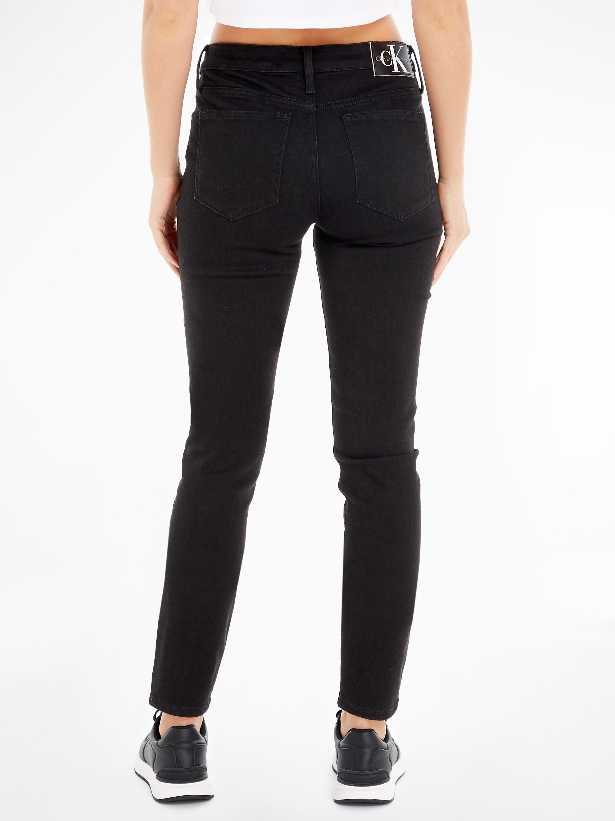 Calvin Klein Jeans Skinny-fit-Jeans »MID RISE SKINNY«, 5-Pocket-Form