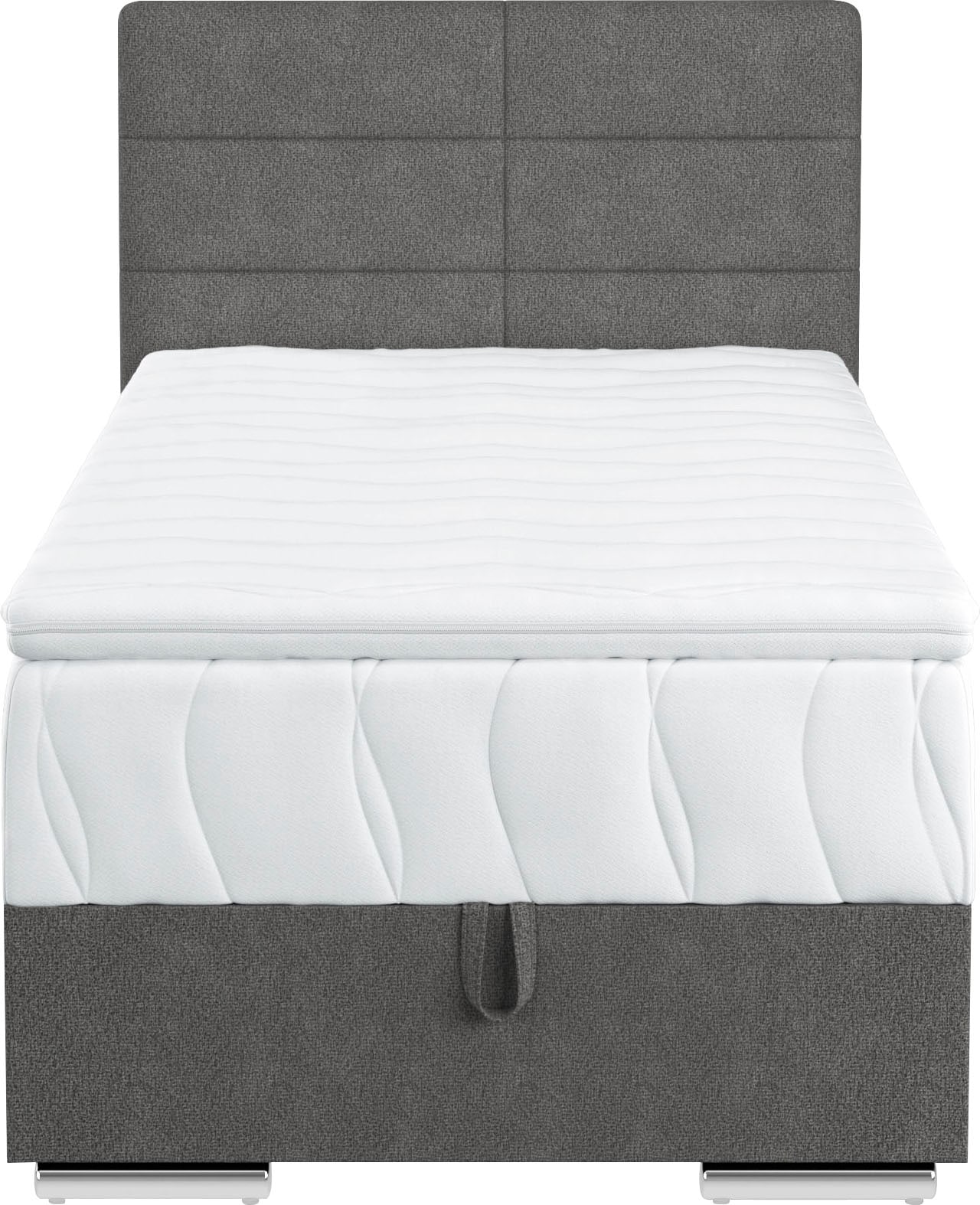 COTTA Boxspringbett Tom, mit Bettkasten, Topper und Zierkissen