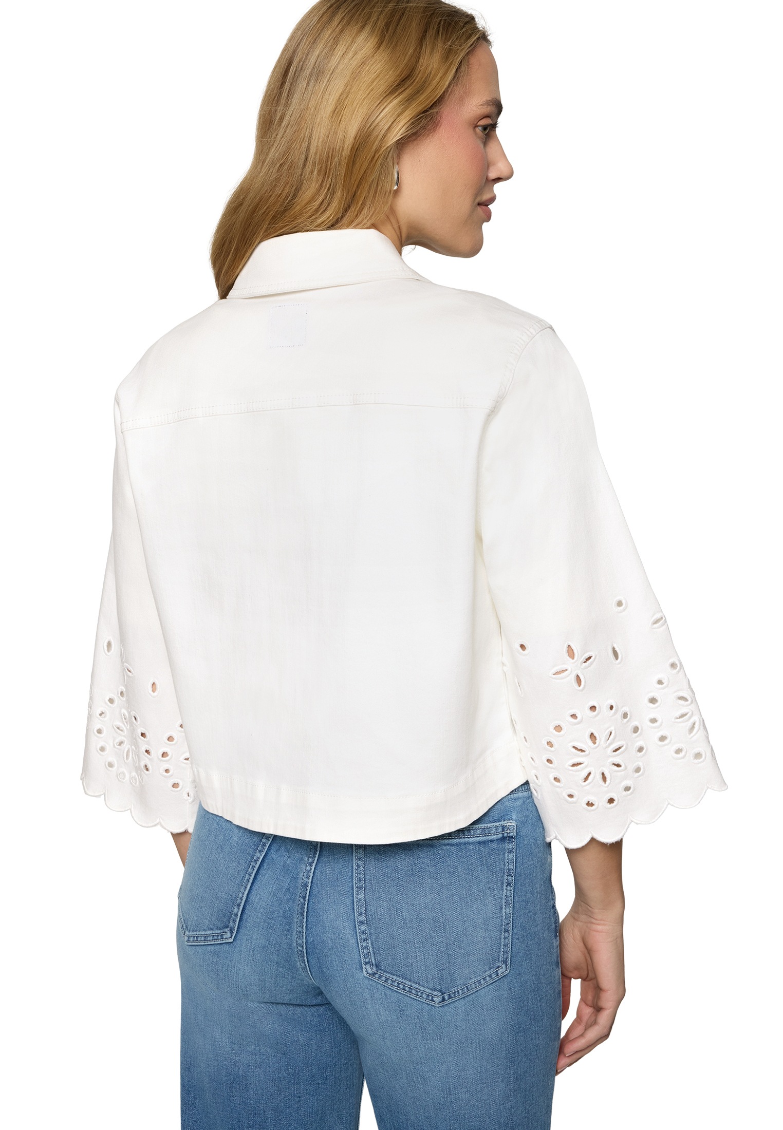 Zero Jackenblazer »Damen mit Lochmuster« Lochstickerei