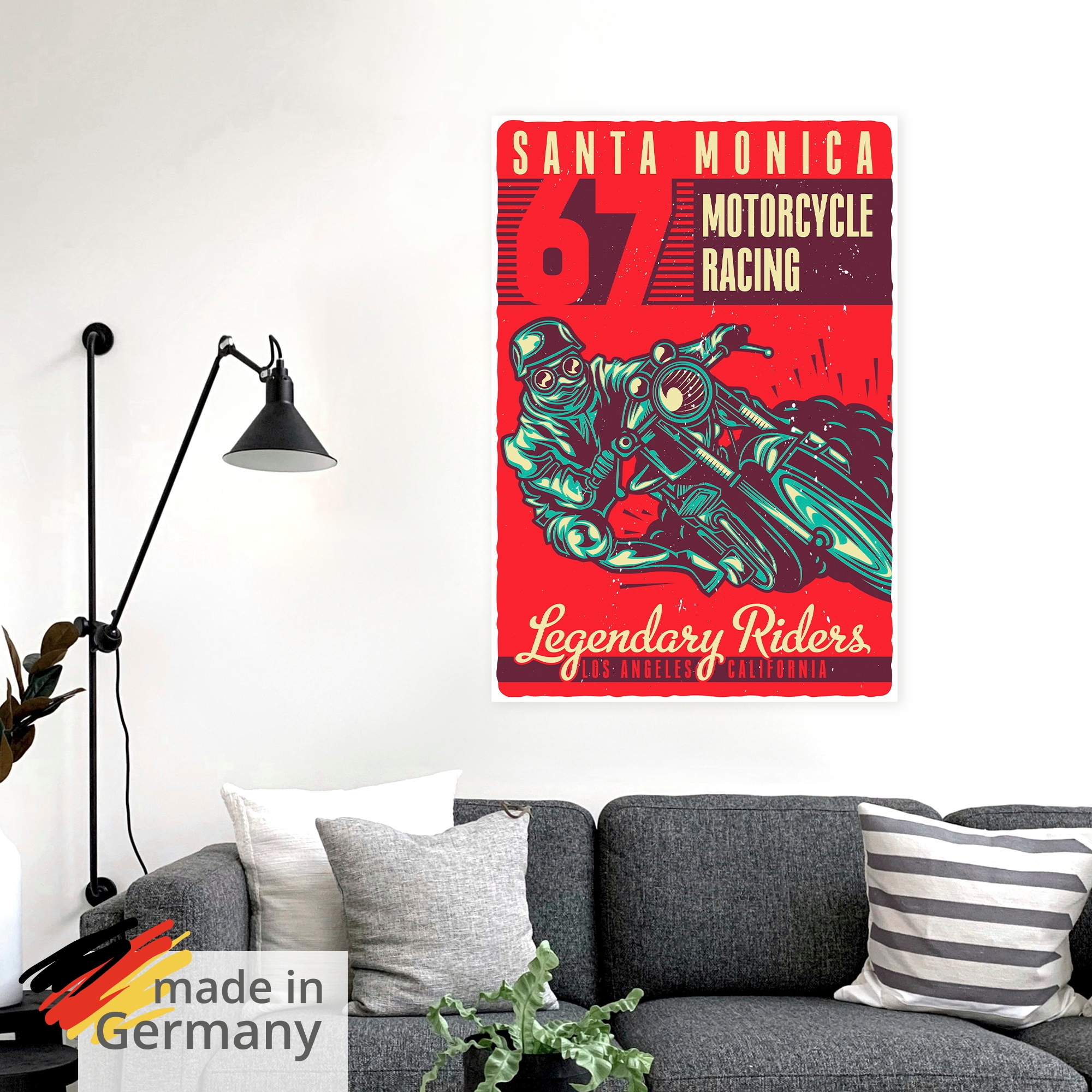 Artland Wandbild »Motorrad Santa Monica« 1 Stk. tlg. als Alubild, Leinwandbild, Poster, Wandaufkleber in verschied. Größen