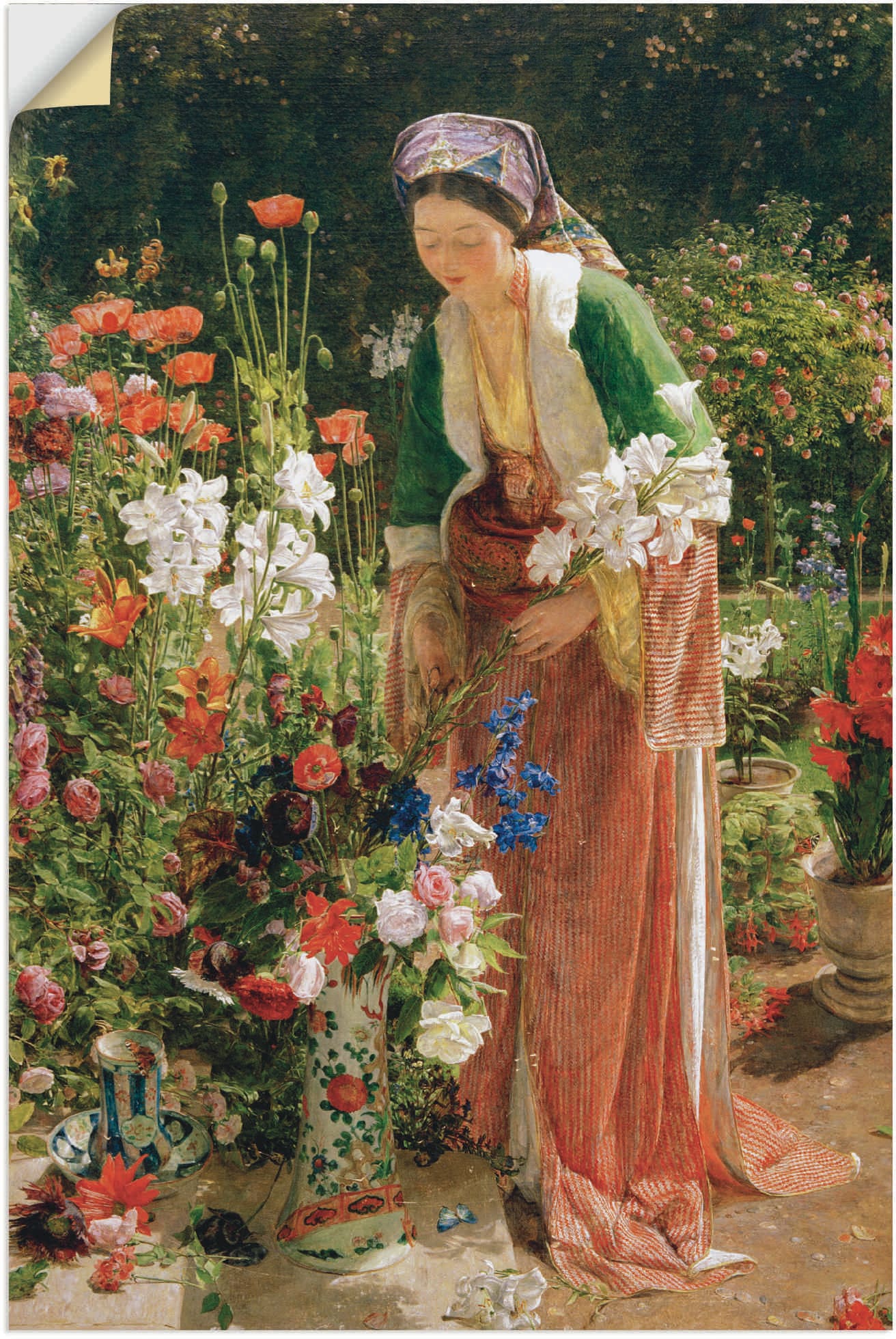 bestellen Artland Garten Wandaufkleber Leinwandbild, Wandbild von versch. in Bilder oder »Im des Poster St.), Alubild, (1 Frauen, als Größen | BAUR Beis«,