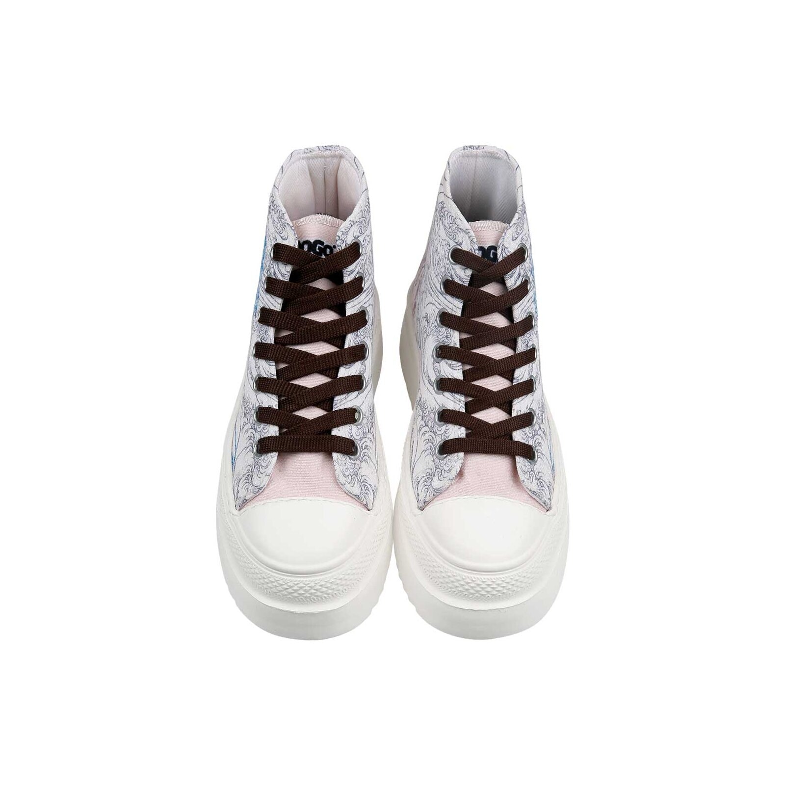 DOGO Sneaker »Fiora High-Top Sneaker Japanese Waves Damen Sneaker«  Handgefertigt