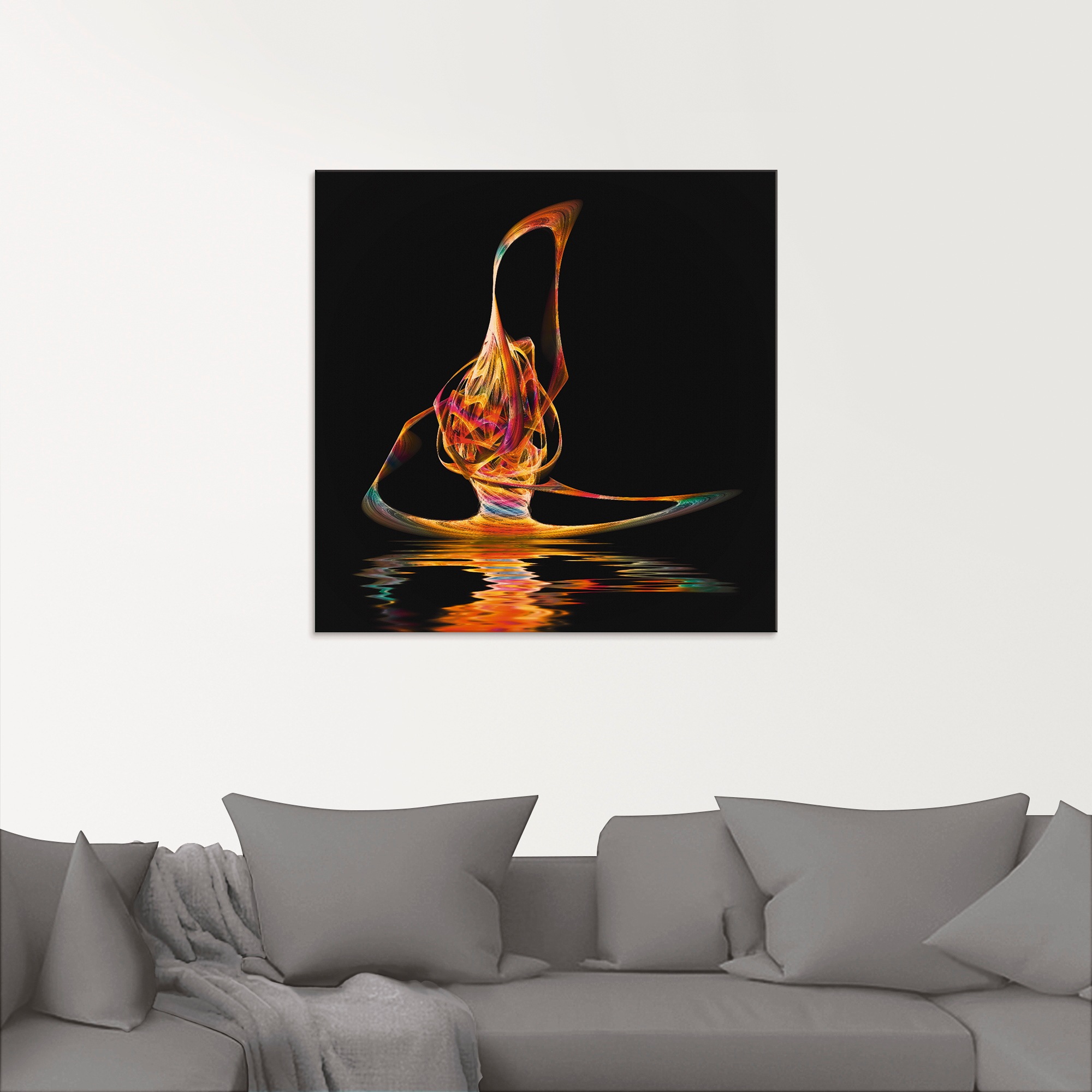 Artland Glasbild »Filigraner Surfer«, Gegenstandslos, (1 St.), in verschiedenen Größen