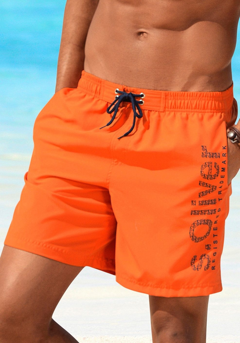 Thumbnail - s.Oliver Badeshorts mit trendigem Logoprint