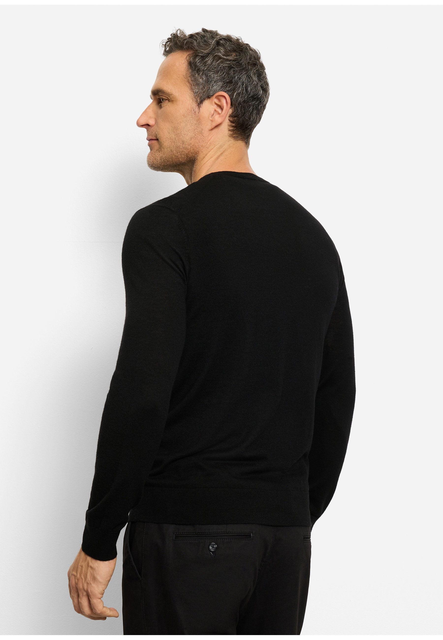OLYMP Casual Knit Sweater Black XXL 3