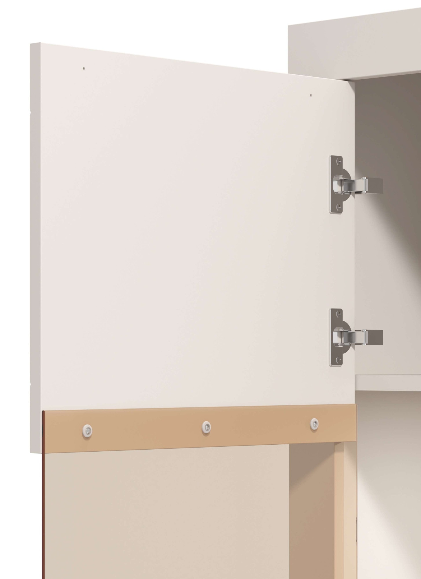 Home affaire Vitrine »Essex Vitrinenschrank, Glasschrank, Standvitrine, Highboard/Sideboard« Präzise Heißfolienprägung, Metallgriff, Eleganter Glasboden