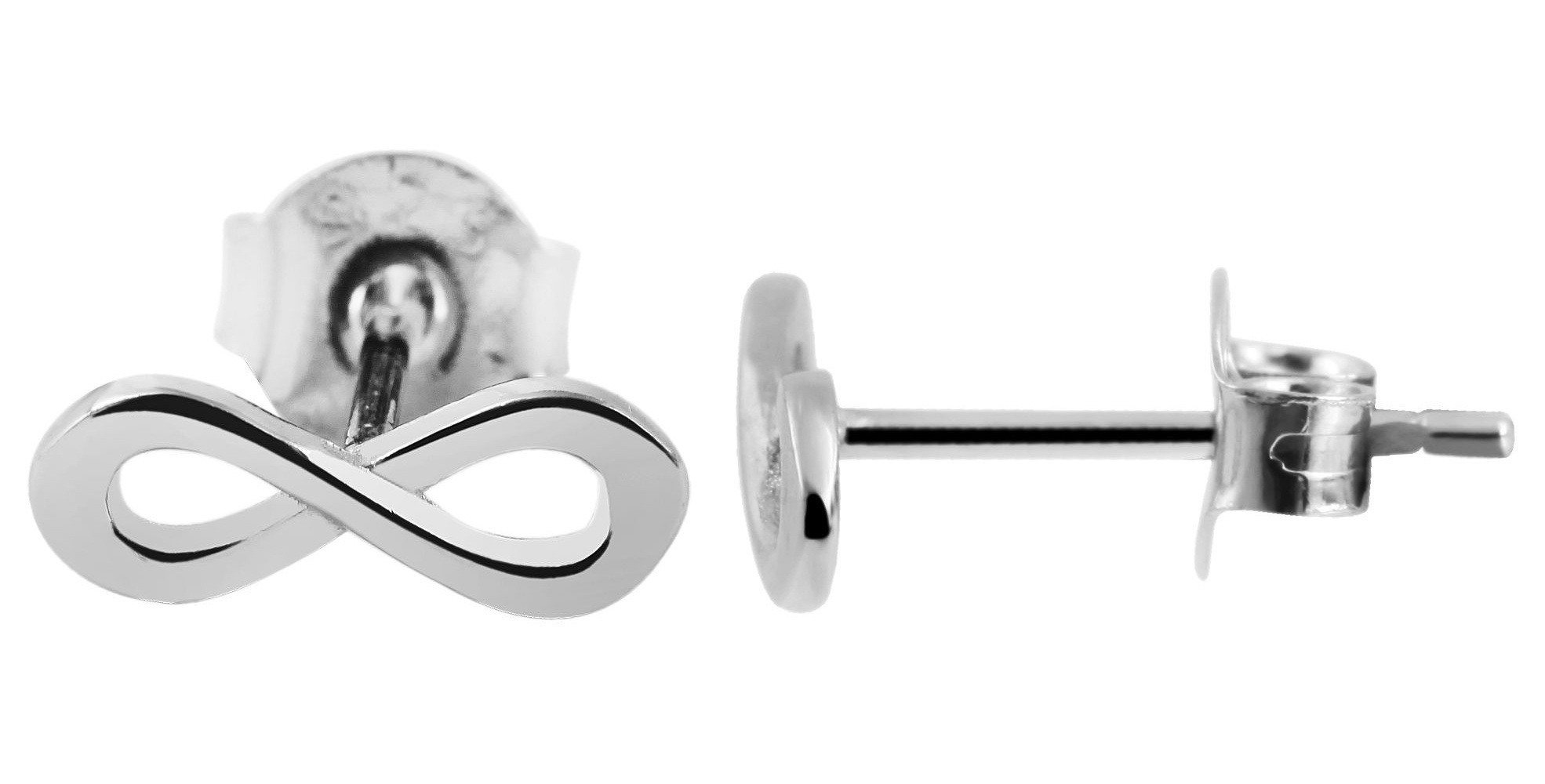 Adelia´s Paar Ohrhänger "Ohrringe – Ohrstecker Unendlichkeitszeichen aus 925 Silber" Ein stilvolles Geschenk für besondere Momente
