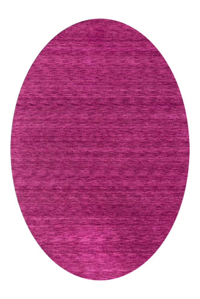 morgenland Wollteppich »Uni - Gabbeh Teppich - Softy«, oval, 1,6 mm Höhe, Gabbeh Optik, Uni Farben, reine Wolle, sehr weicher Flor, Wohnzimmer
