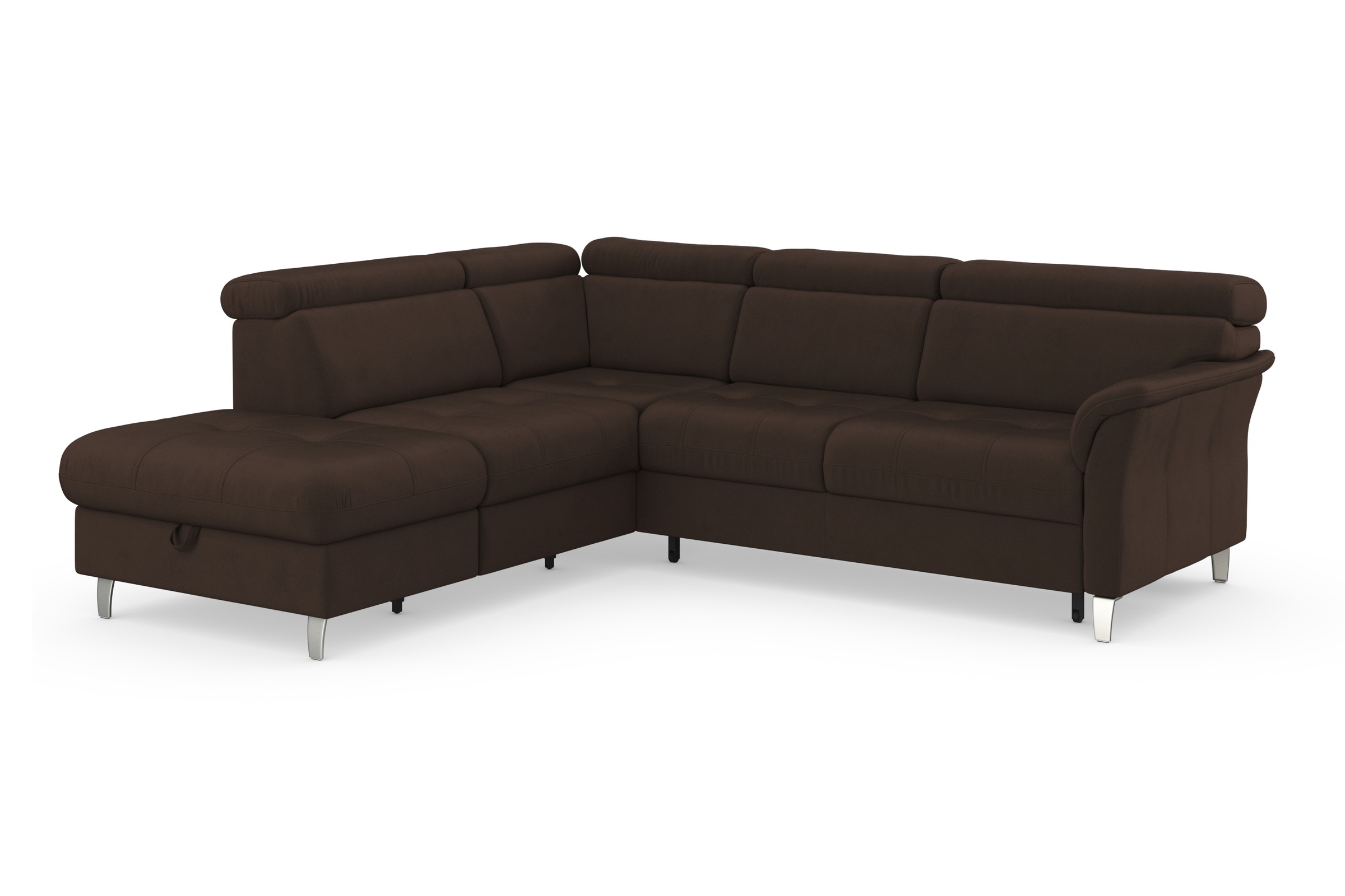 Thumbnail - sit&more Ecksofa "Marano L-Form" inklusive Kopfteilverstellung, wahlweise mit Bettfunktion, Bettkasten