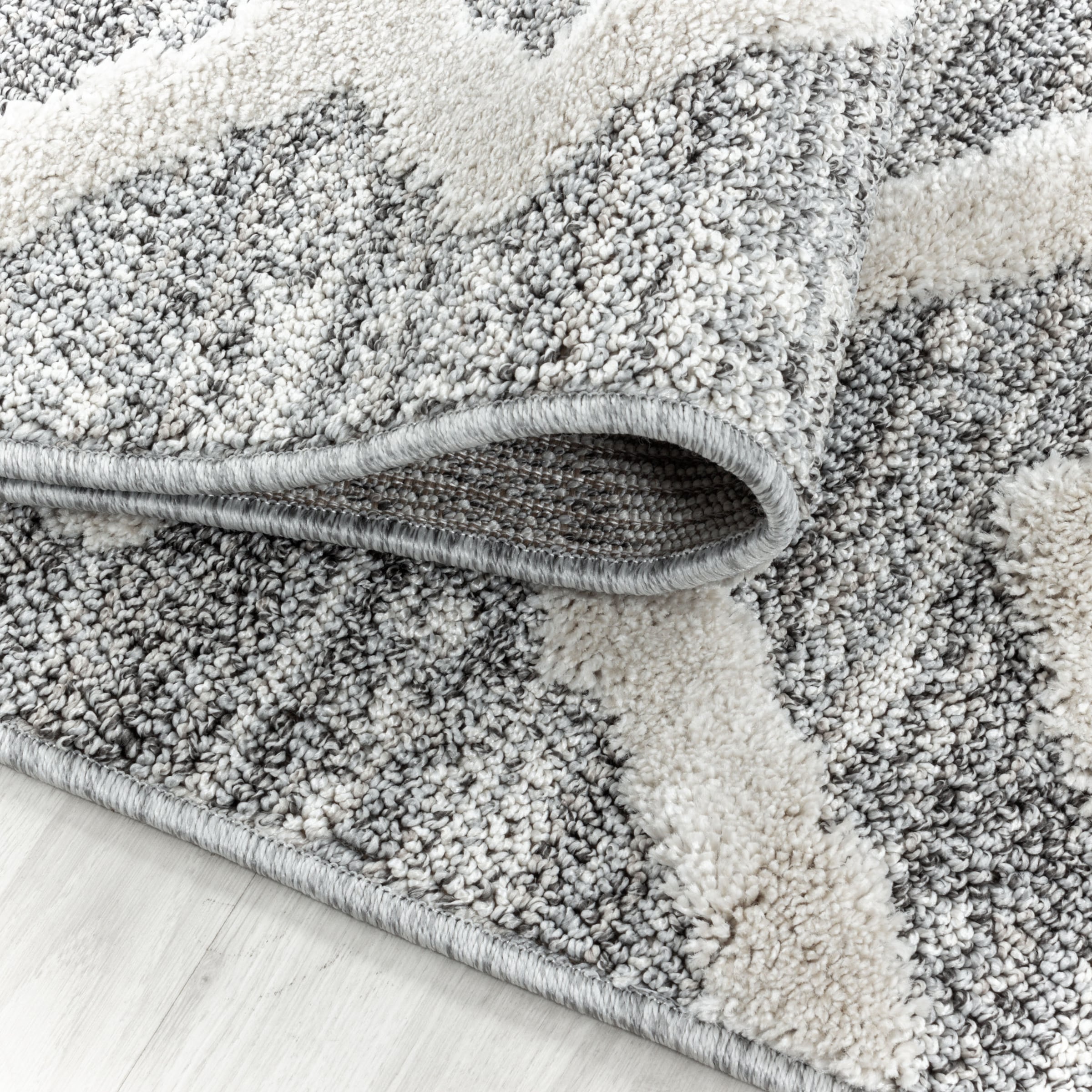 Ayyildiz Teppiche Teppich »PISA 4704«, rechteckig, 20 mm Höhe, Läufer, rund, Hoch Tief Struktur, Wohnzimmer,Schlafzimmer