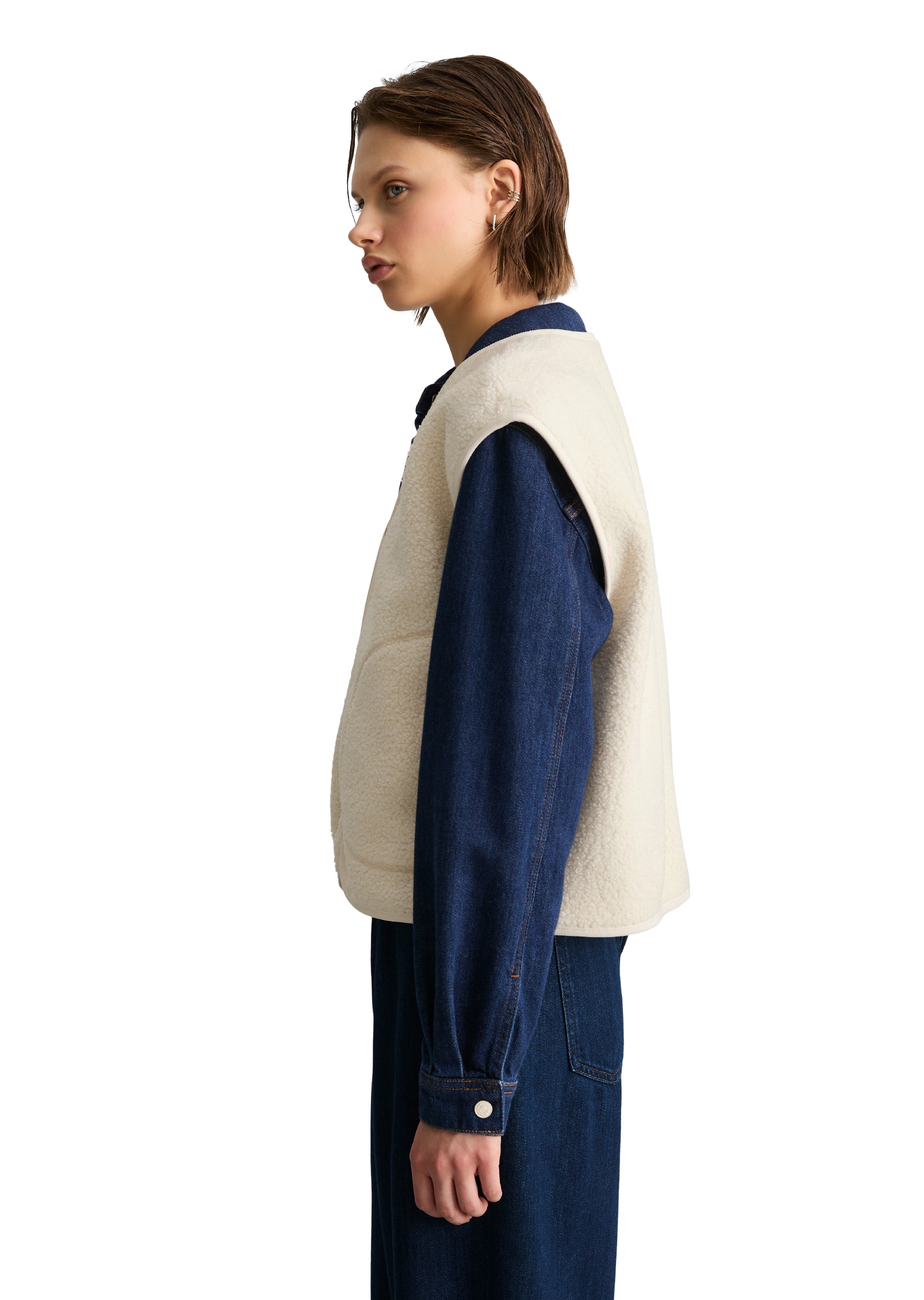 Marc O'Polo DENIM Sweatweste »aus recyceltem Polyester«