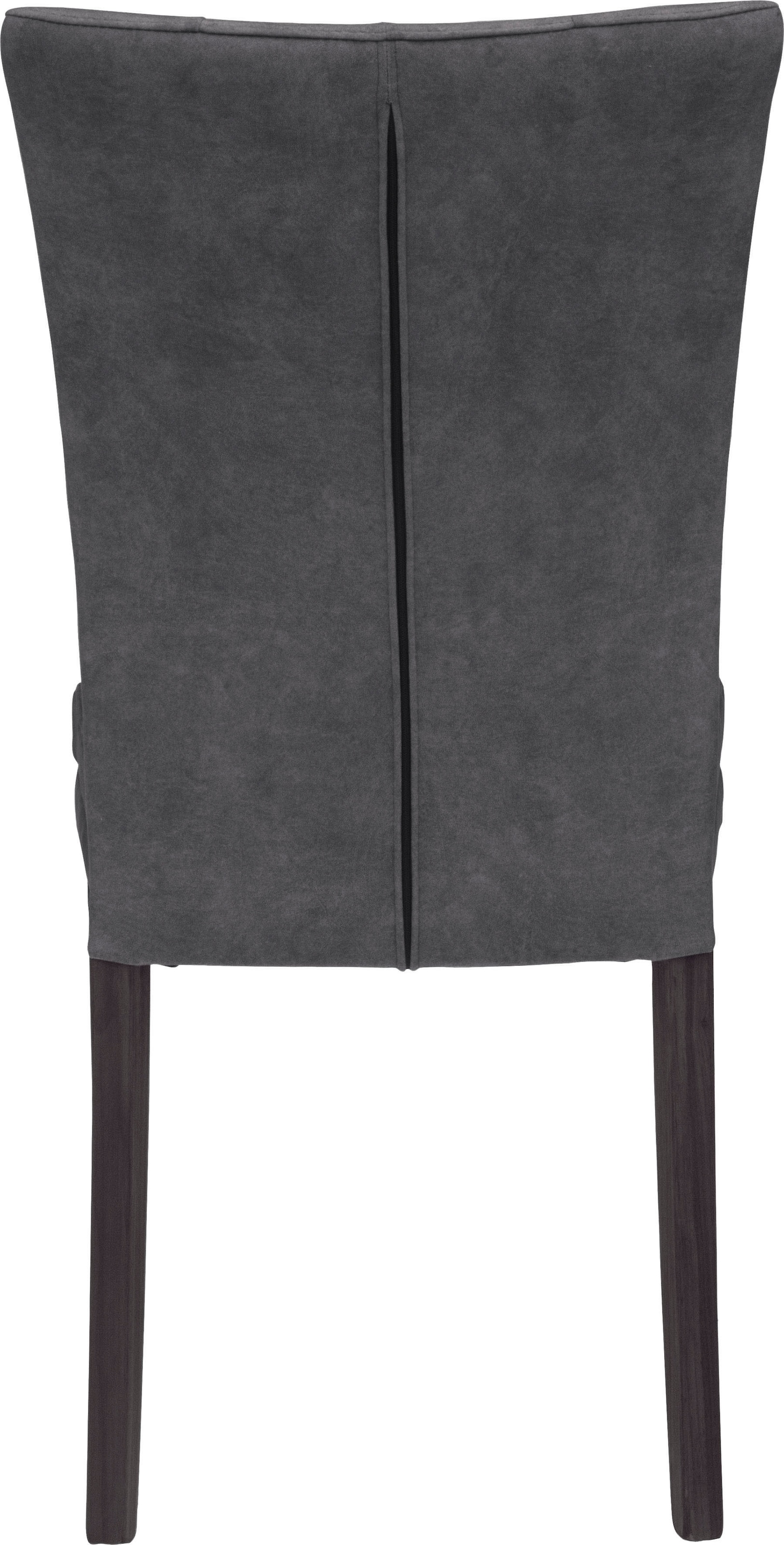 Home affaire 4-Fußstuhl »Colorado«, (Set), 2 St., Samtvelours, Beine aus Buche, wengefarben lackiert, Im 2er, 4er oder 6er-Set