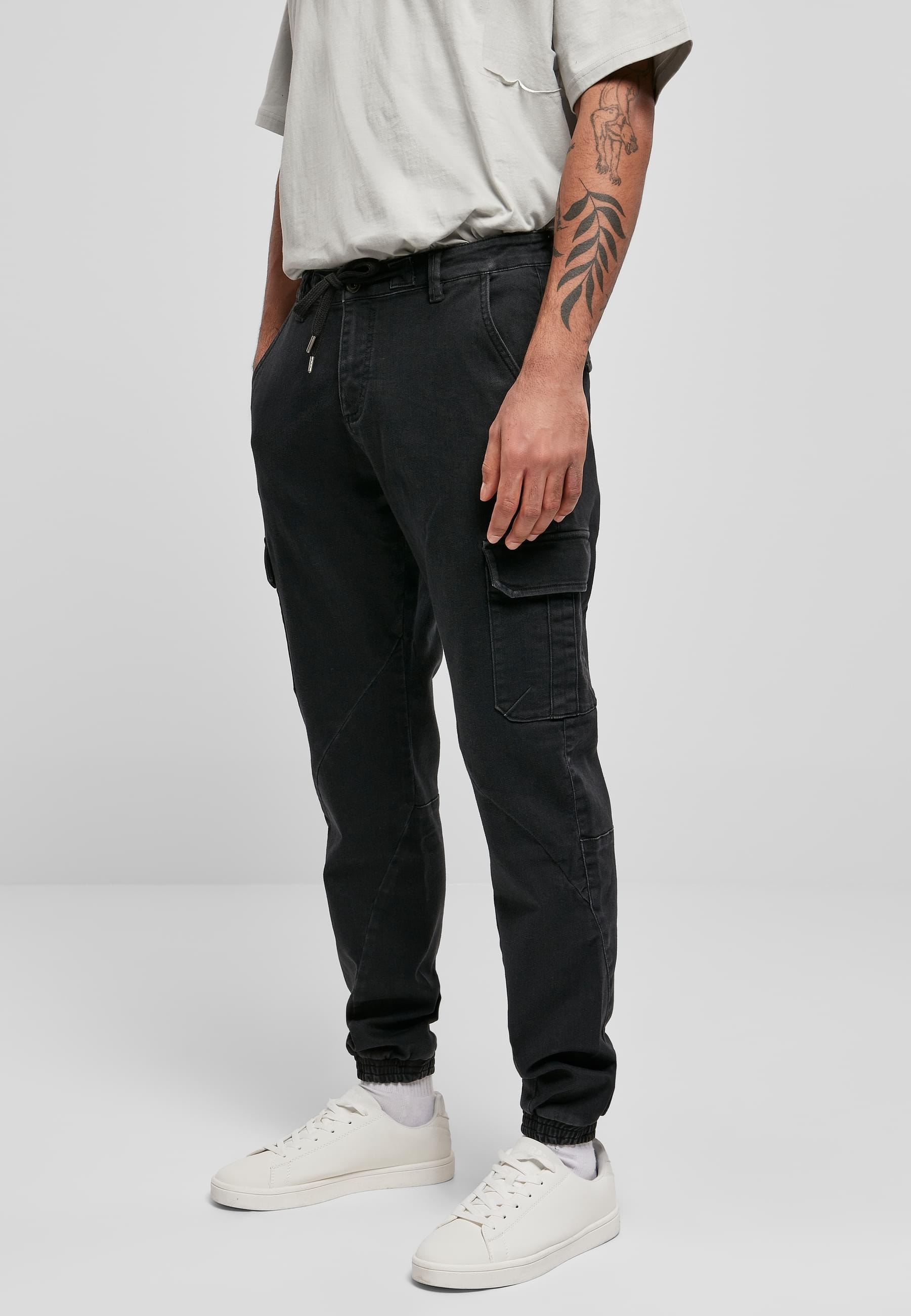 URBAN CLASSICS Cargohose »Urban Classics Herren Knitted Cargo Jogging Pants«, (1 tlg.)