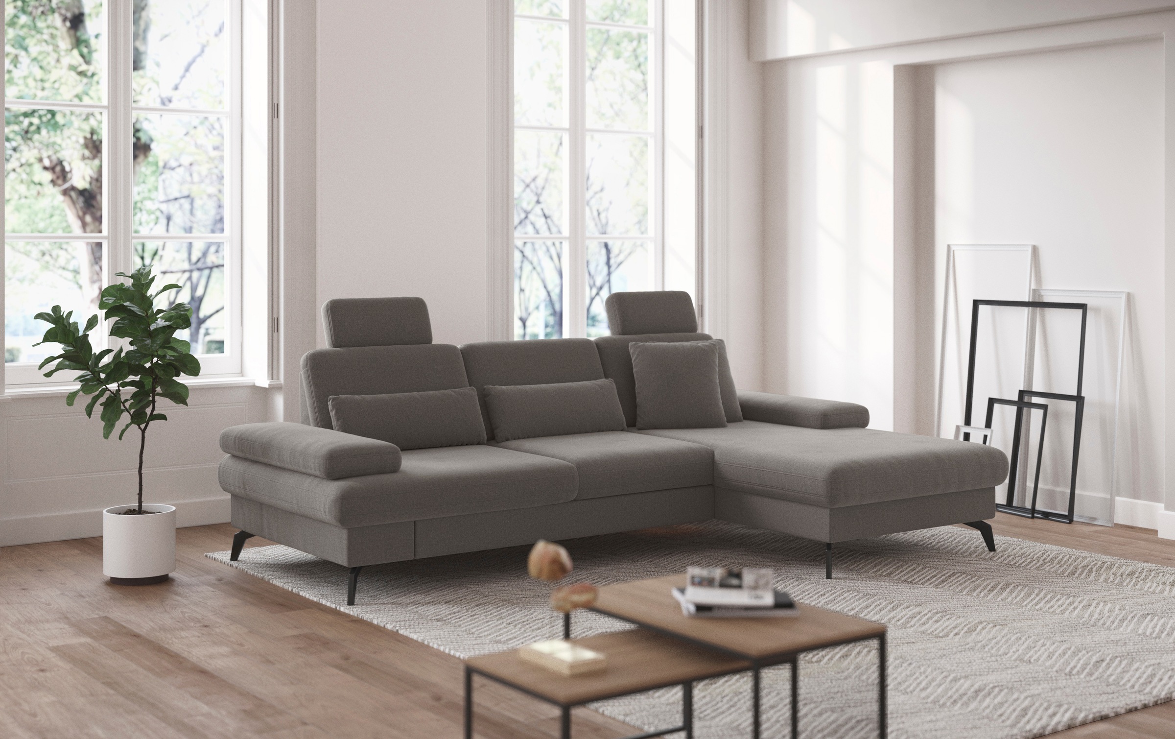 sit&more Ecksofa "Morris L-Form, inkl. Sitztiefenverstellung" wahlweise mit günstig online kaufen