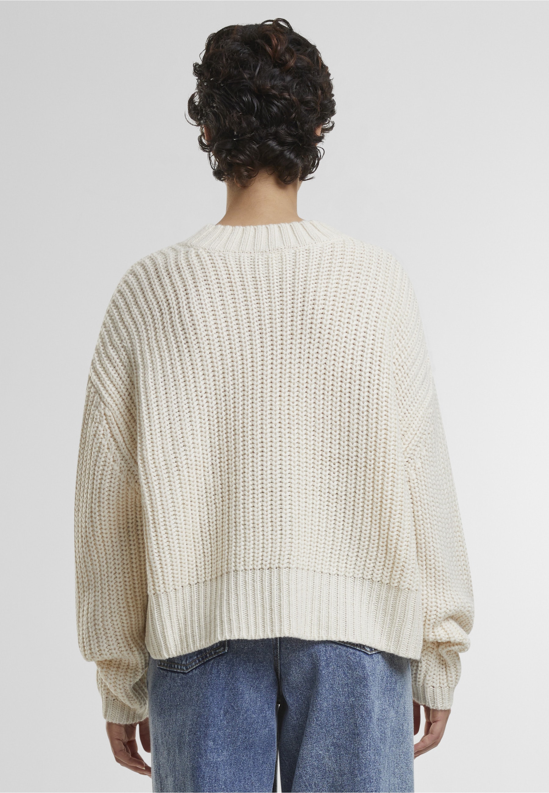 URBAN CLASSICS Fleecepullover »Urban Classics Ladies Wide Basic Oversized Sweater«
