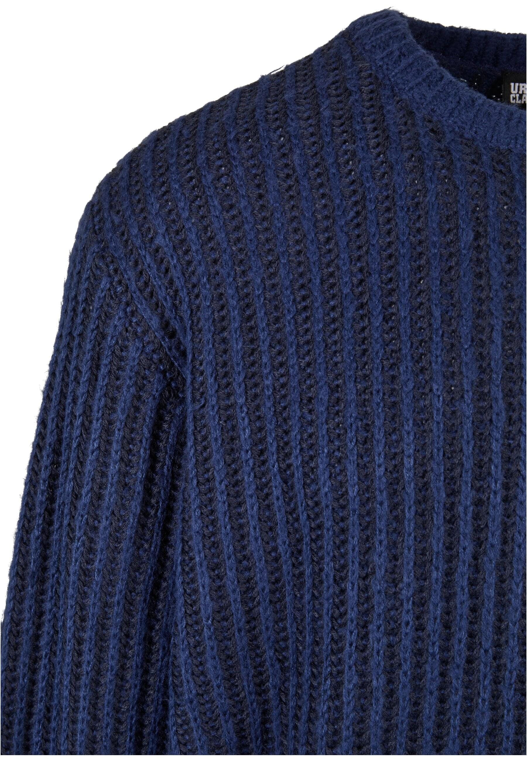 URBAN CLASSICS Rundhalspullover »Urban Classics Herren Oversized Two Tone Sweater«, (1 tlg.)