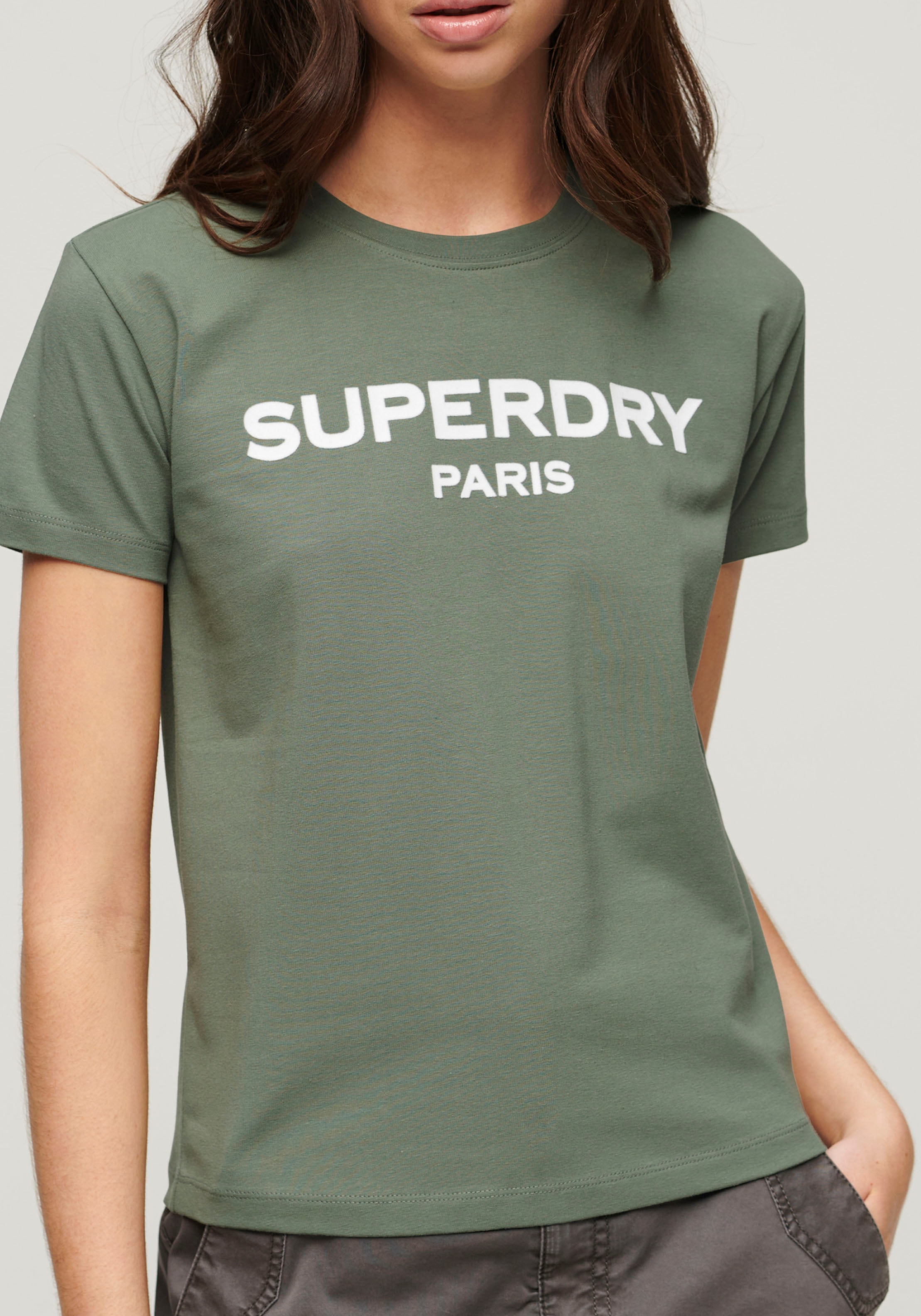 Superdry Kurzarmshirt "SPORT LUXE GRAPHIC FITTED TEE" günstig online kaufen