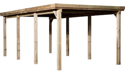 Einzelcarport »617 Gr.2«, Holz, 270 cm, braun