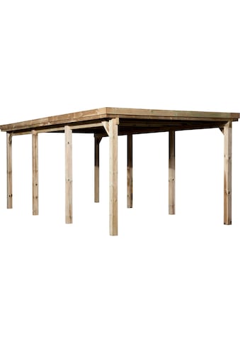 Einzelcarport »617 Gr.2«, Holz, 270 cm, braun