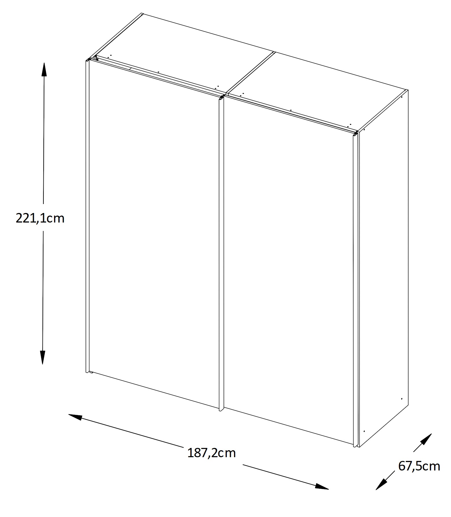 STAUD Schwebetürenschrank »Sinfonie Plus, edles Design in hochwertiger Qualität, Made in Germany« Mit vier verschiedenen Ausstattungsvarianten
