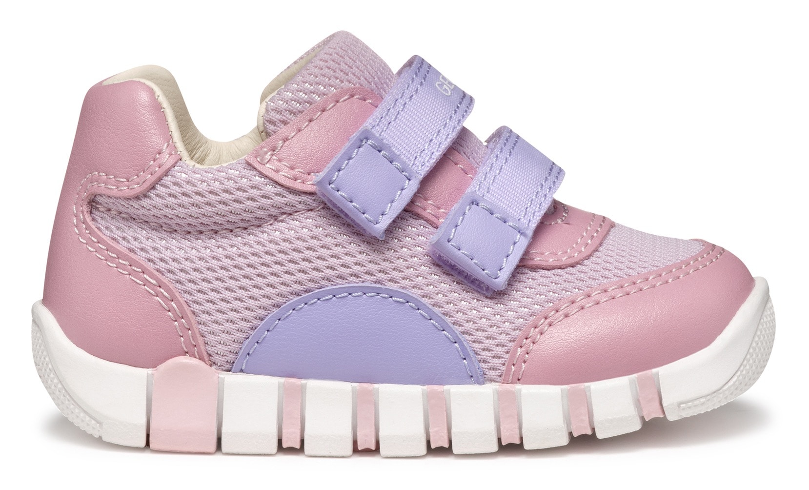 Geox Lauflernschuh »B IUPIDOO GIRL«, Sneaker, Babyschuh, Klettschuh im Pastellfarbenem Look
