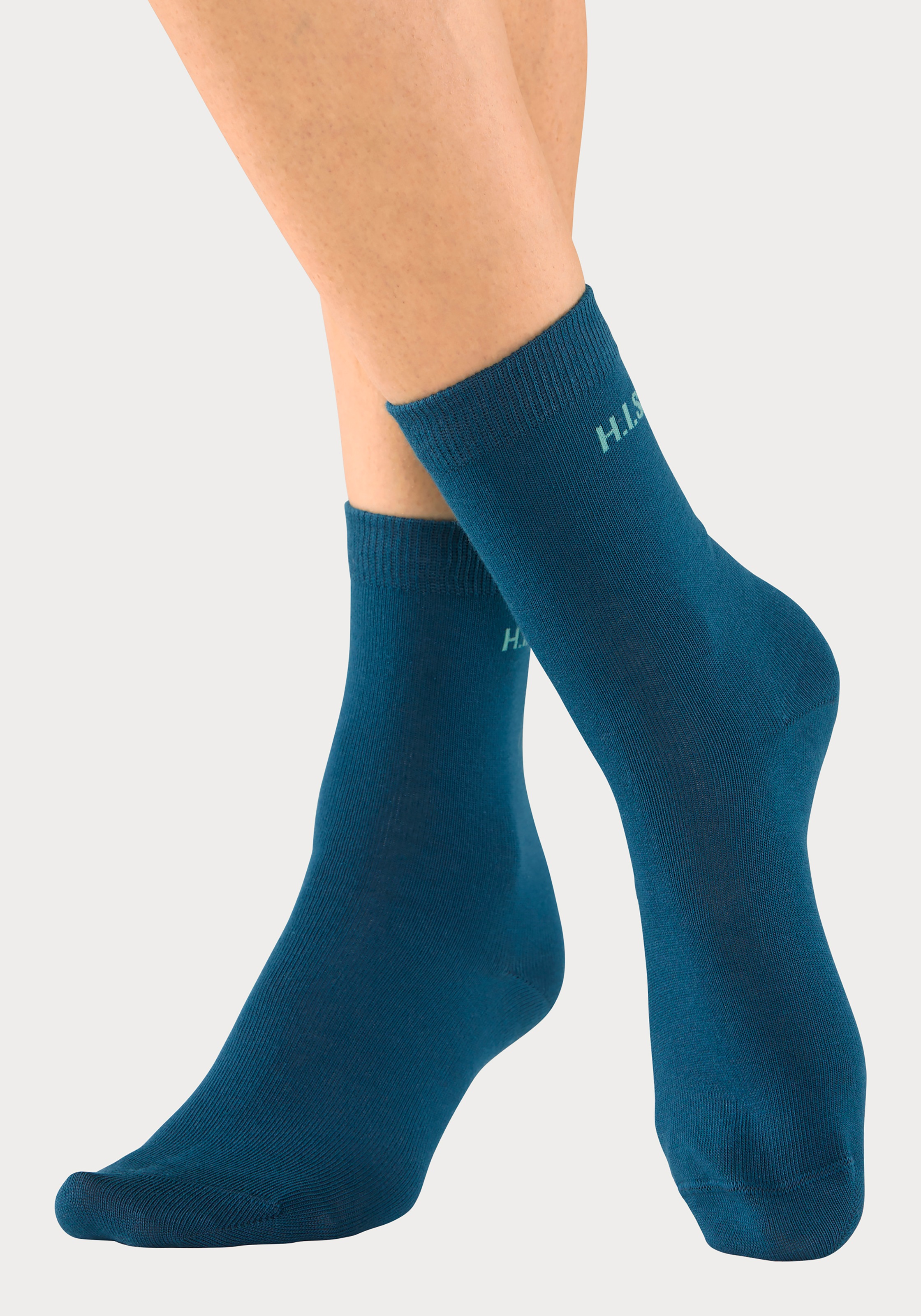 H.I.S Socken, (Packung, 16 Paar), mit eingestricktem Markenlogo