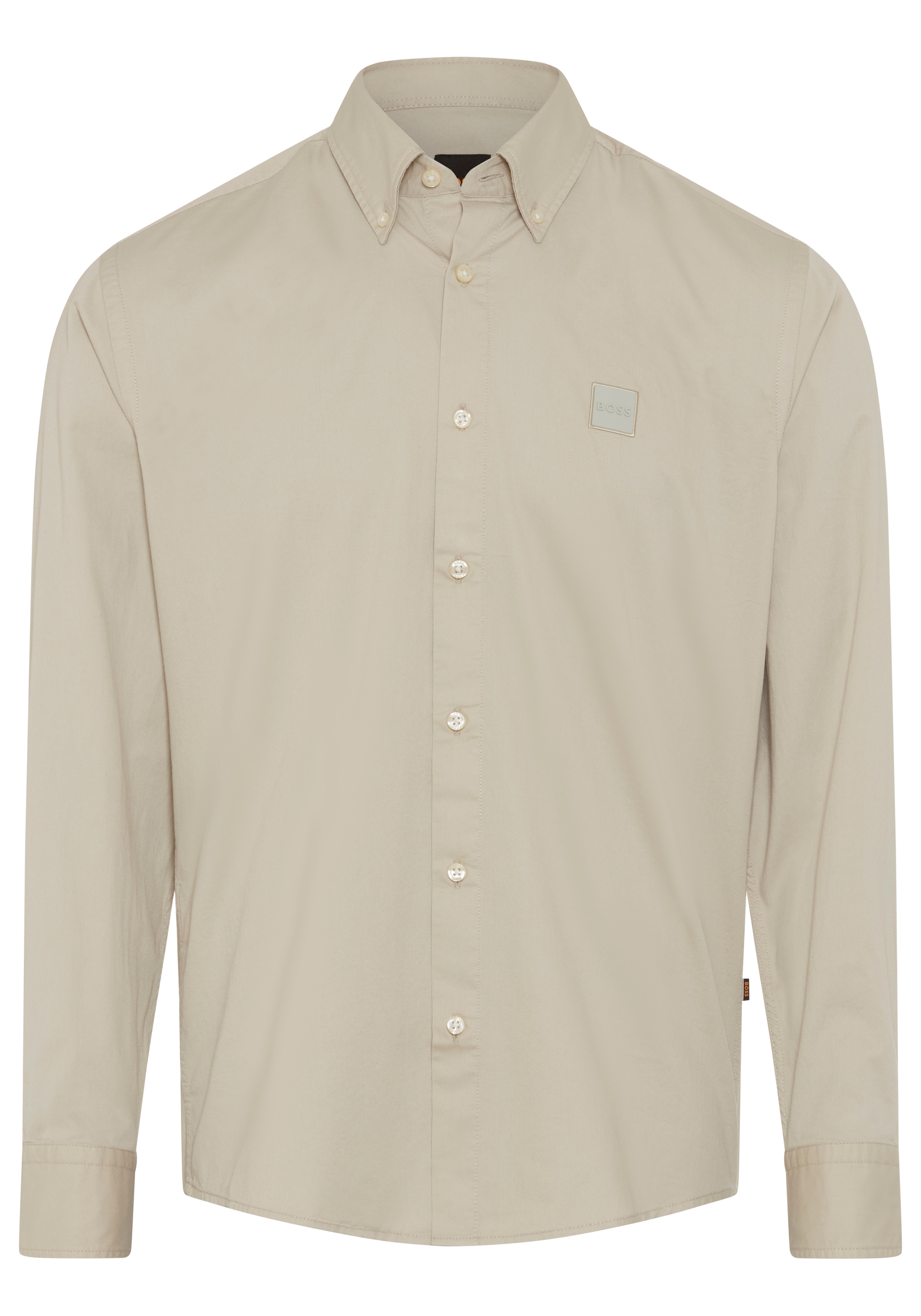BOSS ORANGE Langarmhemd "Ricoplus M" Button-down-Kragen, Regular Fit, reine Baumwolle