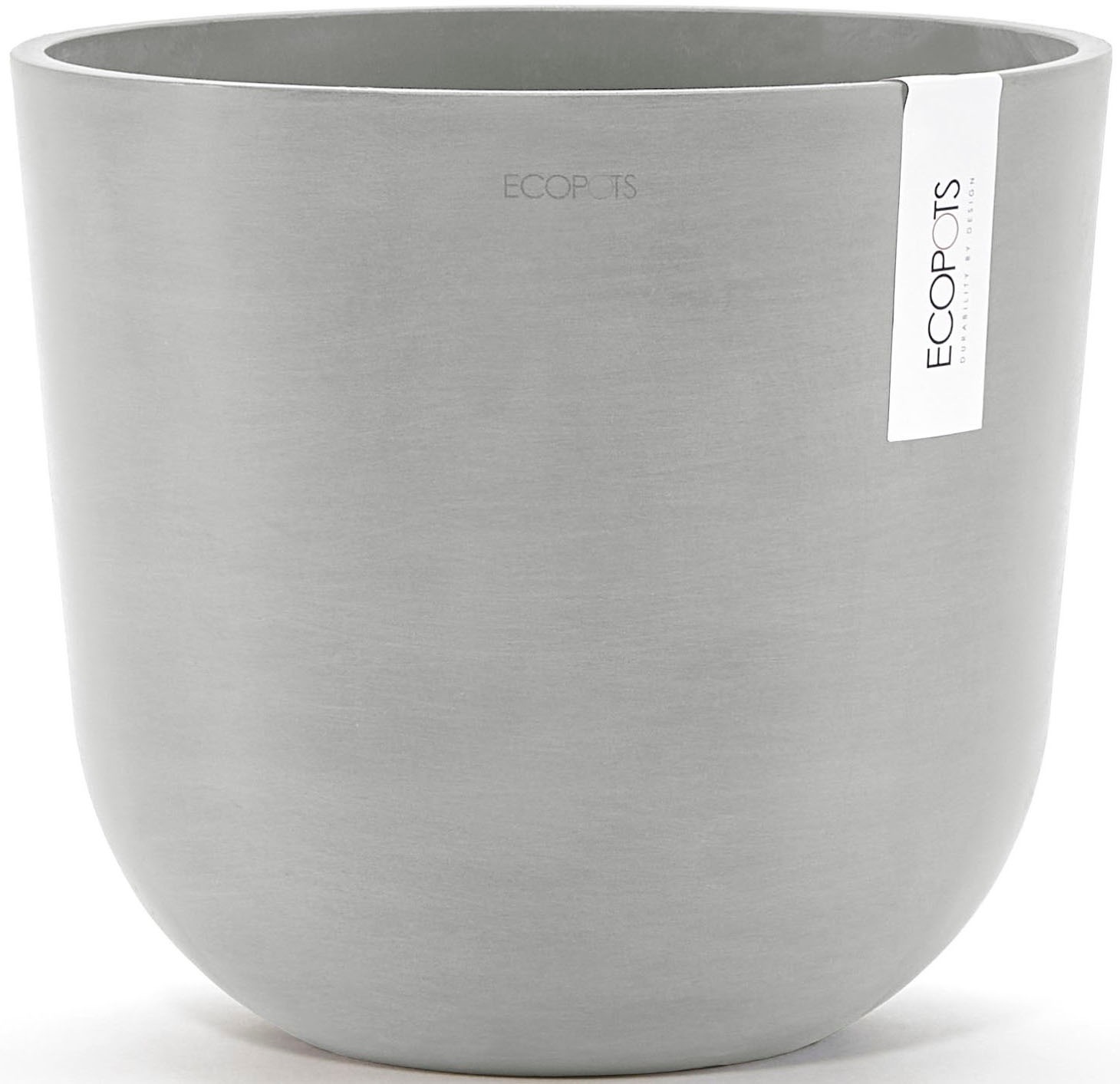 ECOPOTS Blumentopf »Oslo 25 + Wassersystem Weißgrau« für innen und außen: frostsicher, bruchsicher und lichtbeständig