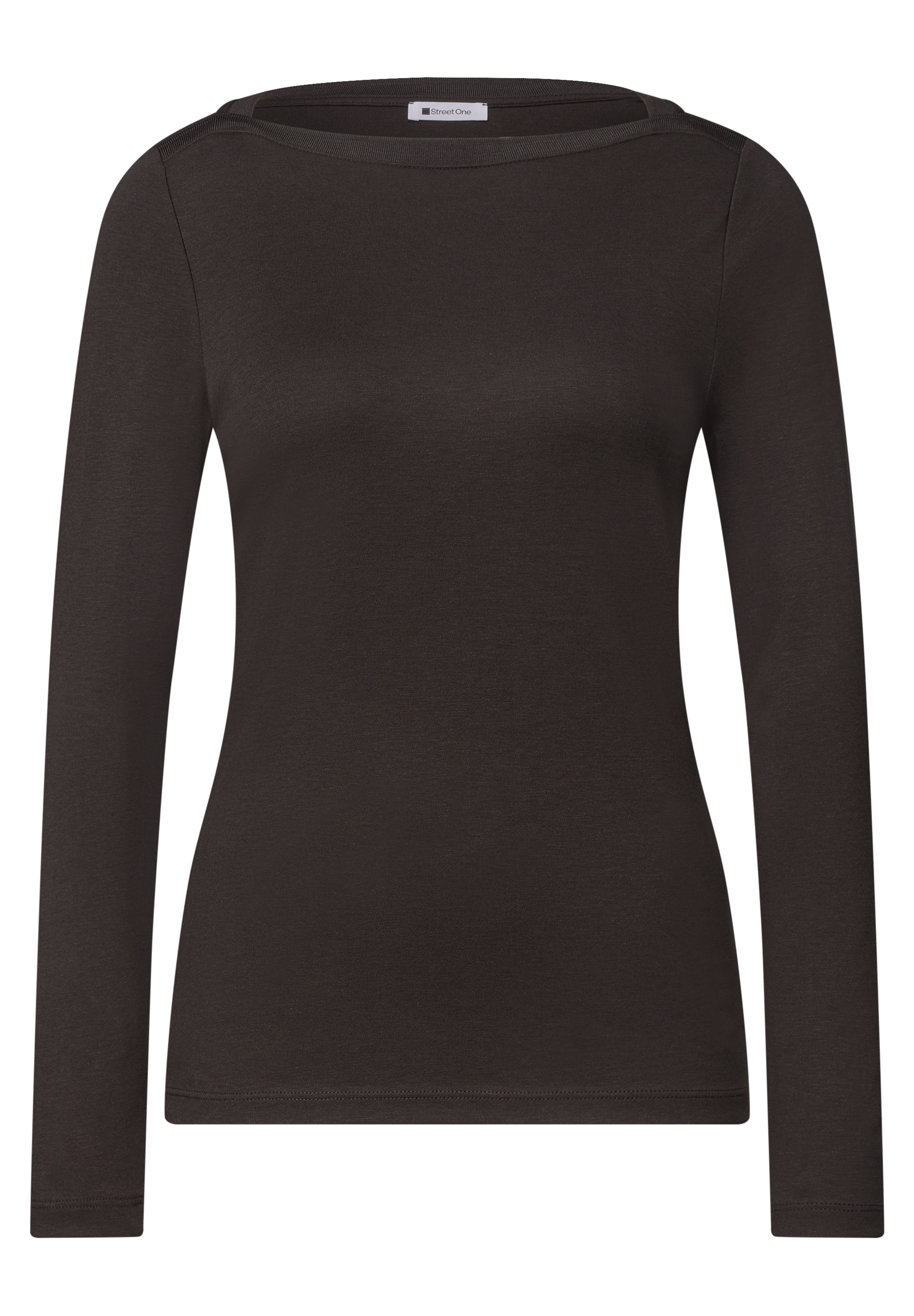 STREET ONE Langarmshirt mit U-Boot-Ausschnitt