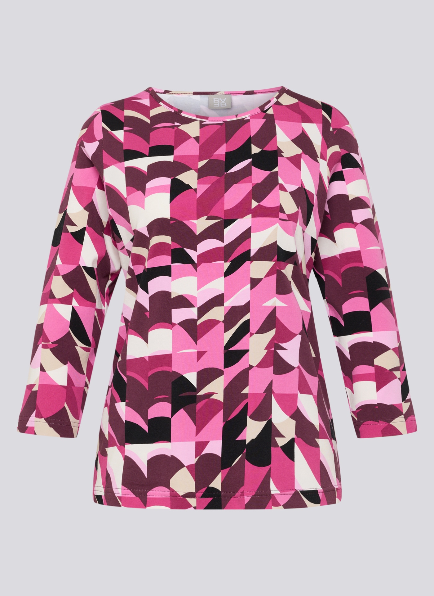 Rabe 3/4-Arm-Shirt Sommershirt mit grafischem Muster
