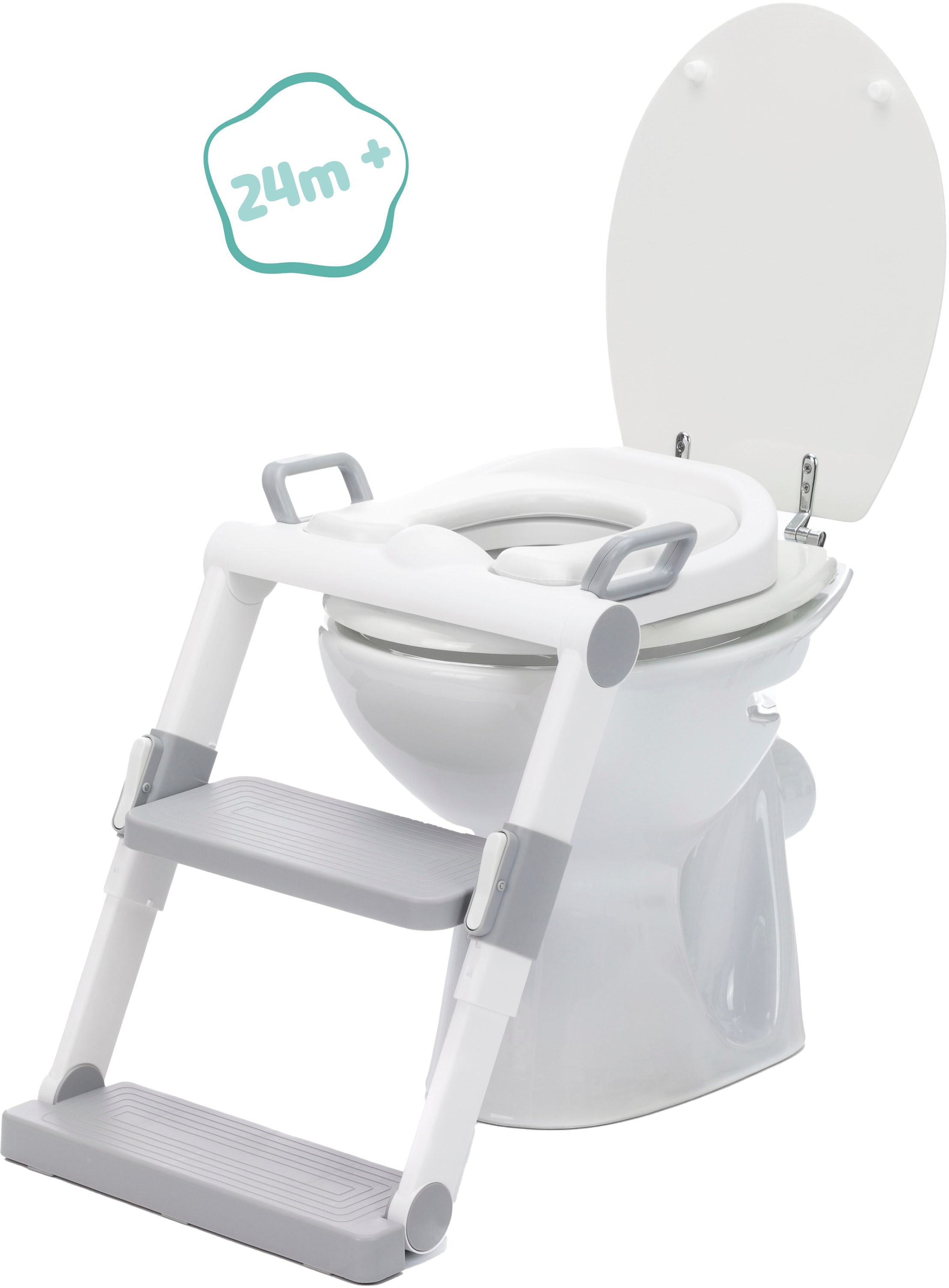 Fillikid Toilettentrainer »Toilet-Trainer, weiß/grau«