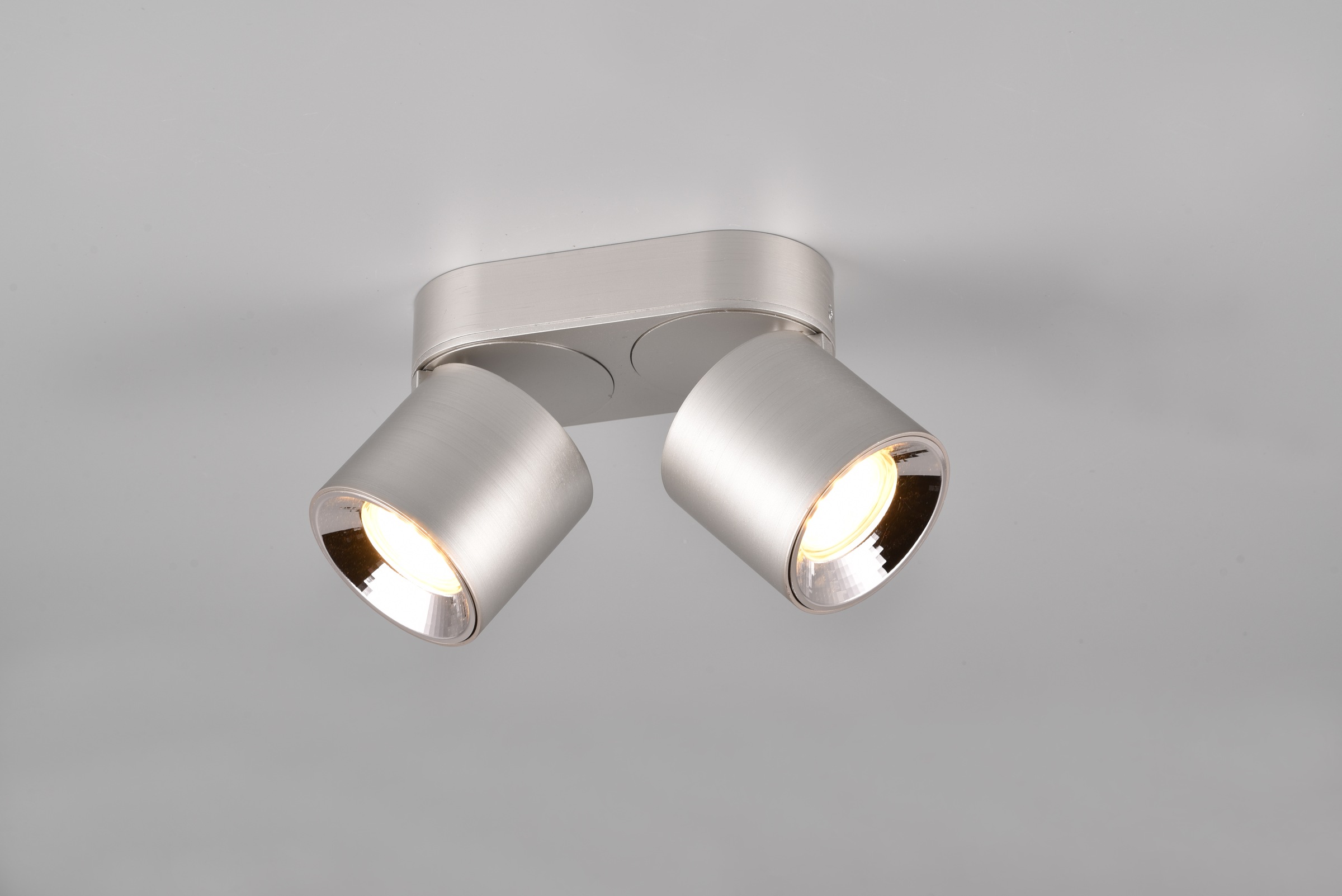 TRIO Leuchten Deckenleuchte »GUAYANA, Deckenspot 2-flammig exkl 2x GU10 max 10W Spot verstellbar« GU10 1 Stk. warmweiß - kaltweiß als Aufbauspot oder Einbauspot nutzbar Spot schwenkbar und drehbar