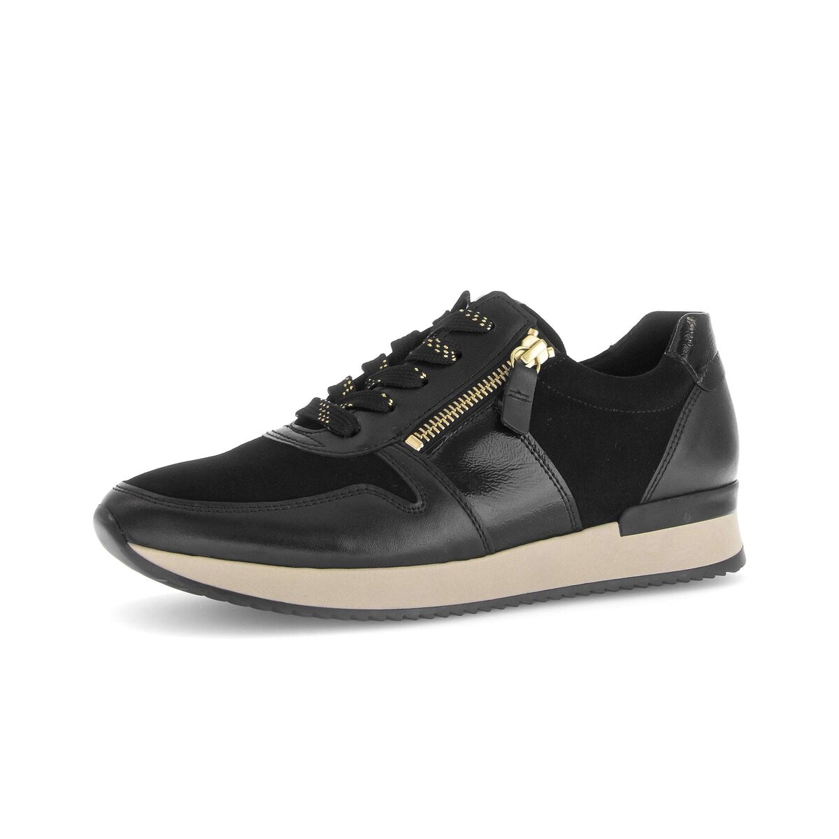 Gabor Sneaker "Sneaker low Materialmix Leder" günstig online kaufen