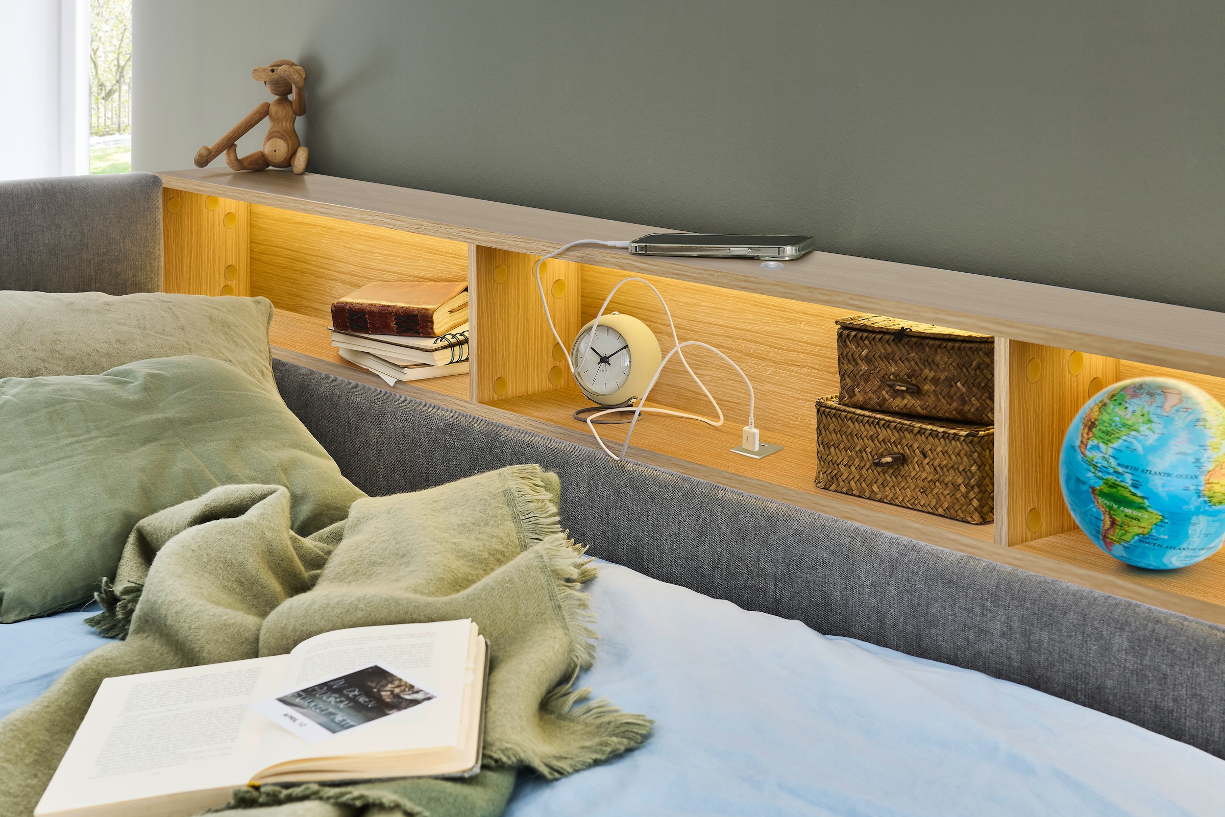 meise.möbel Kinderbett »UNO, Polsterbett wahlweise mit Tandemliege oder Stauraum-Schublade« Liegefläche 90x200, 120x200, 140x200cm