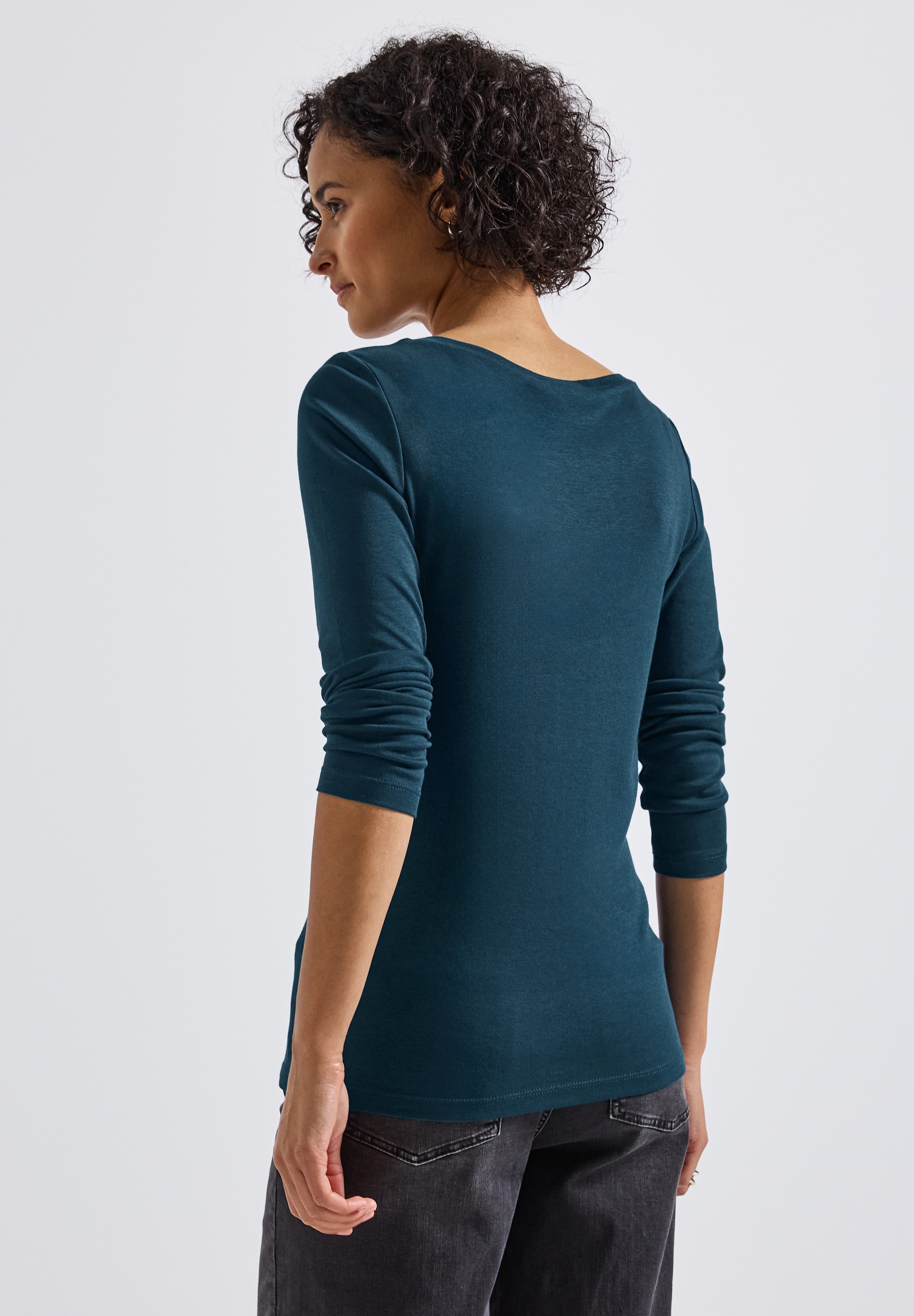 STREET ONE Langarmshirt, im soften Baumwoll-Mix