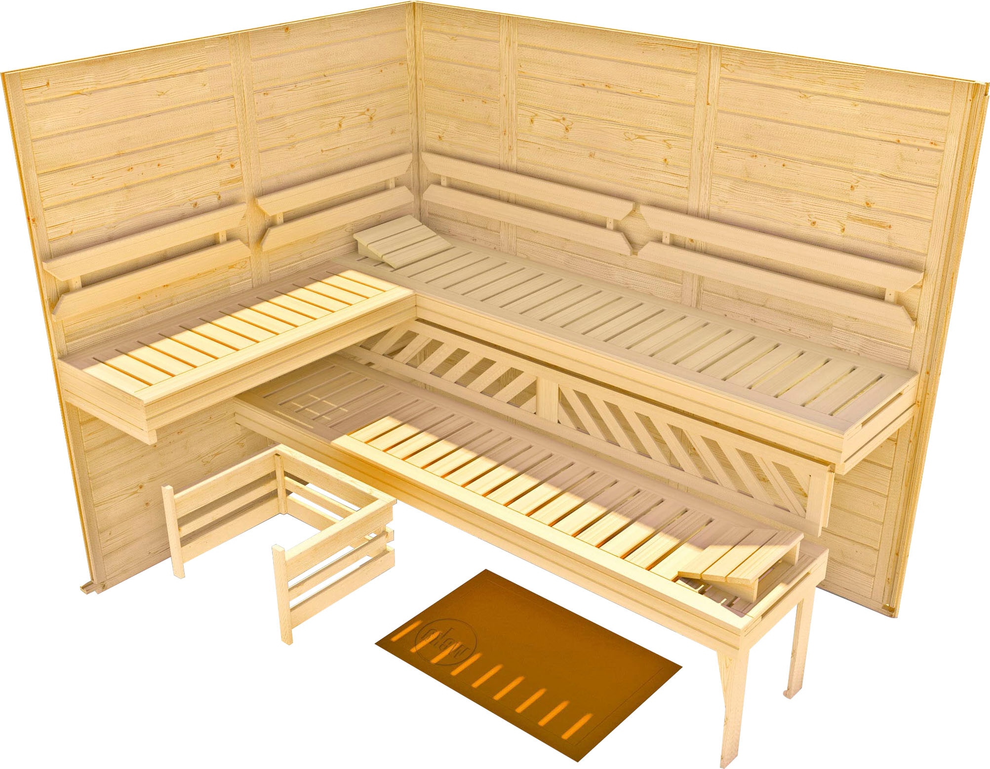 weka Sauna »Kemi«, 7,5 kW-Ofen mit digitaler Steuerung