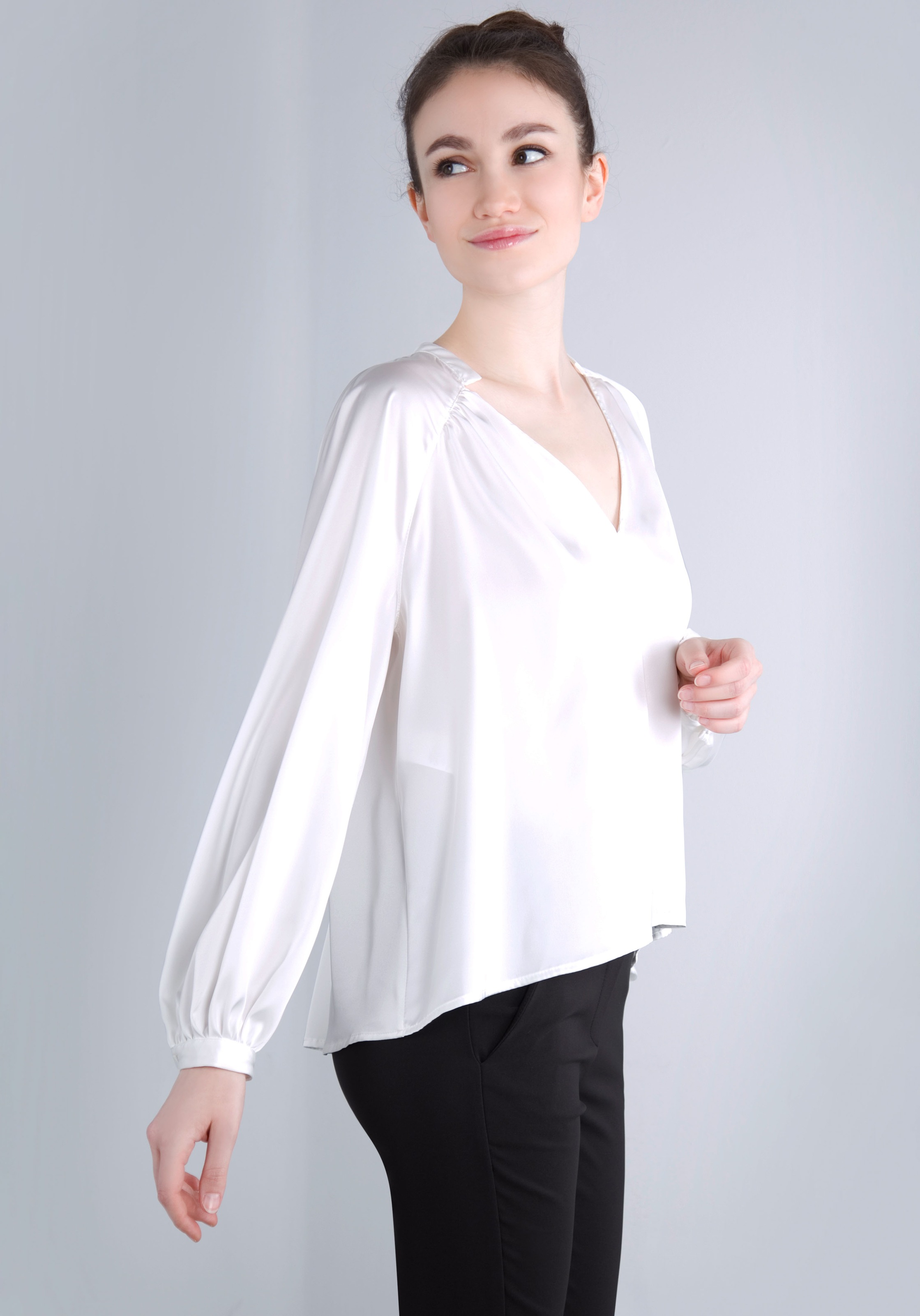 IMPERIAL Blusenshirt, in satinierter Optik
