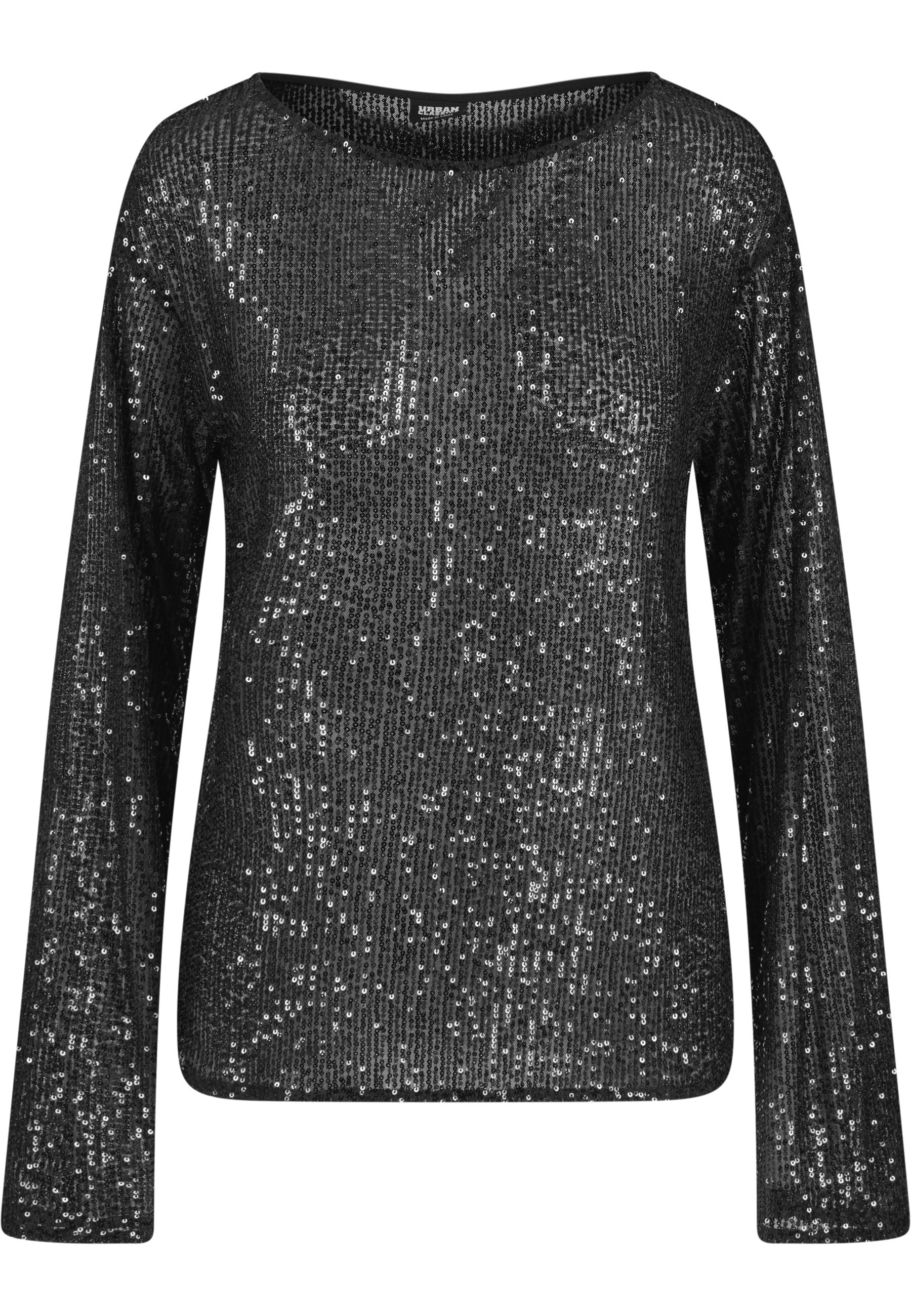 URBAN CLASSICS Longsleeve »Urban Classics Ladies Sequins Longsleeve« 1 Stk.