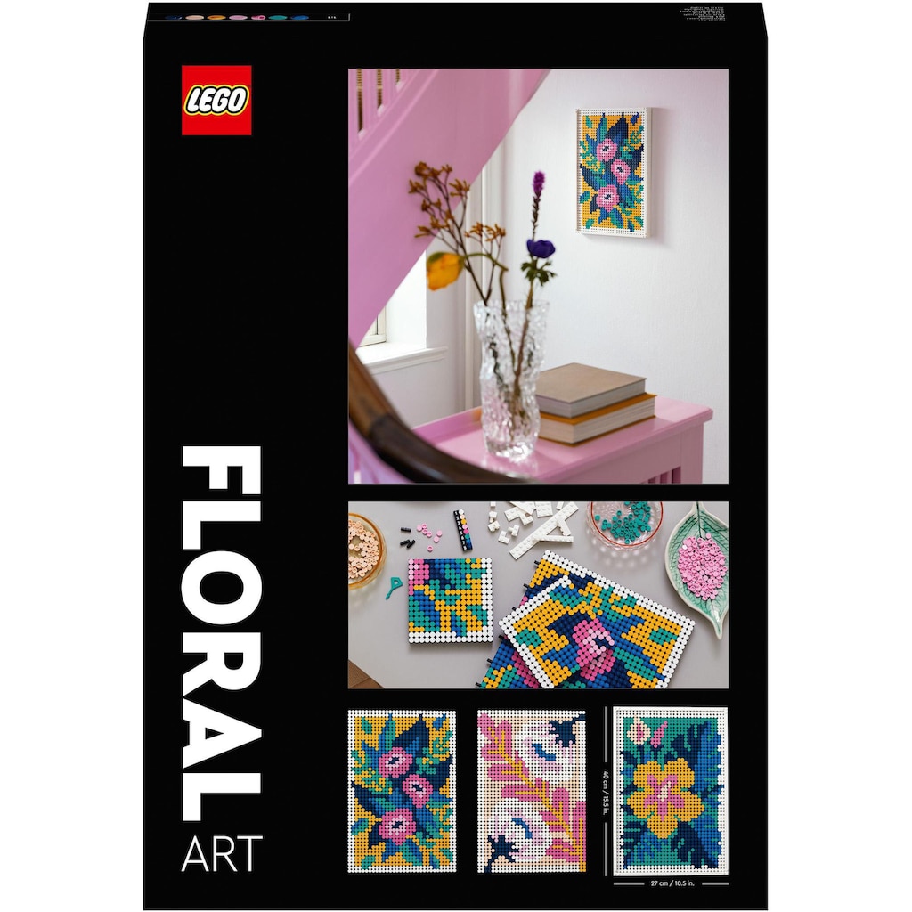 LEGO® Konstruktionsspielsteine »Blumenkunst (31207), LEGO® ART«, (2870 St.)