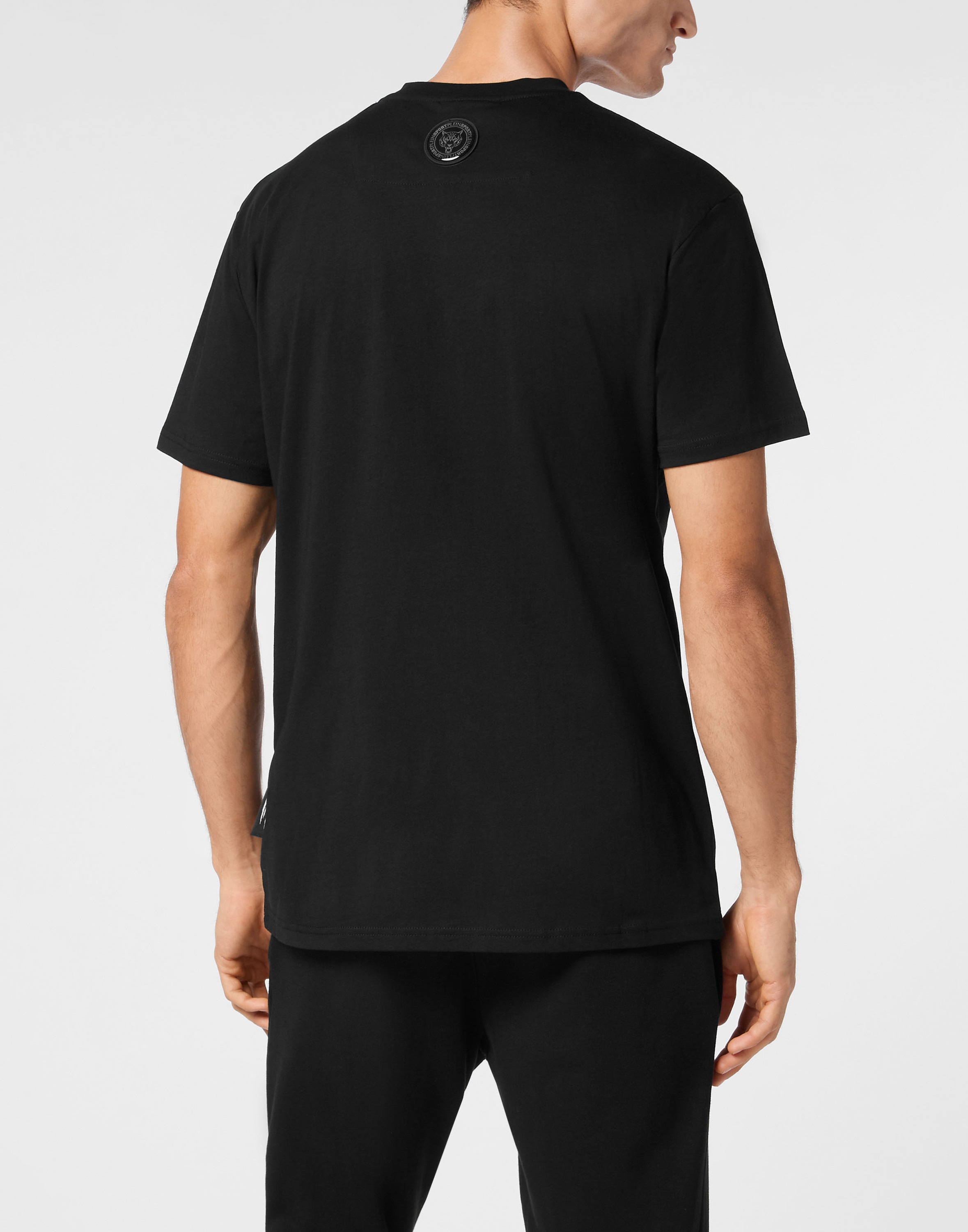 PLEIN SPORT T-Shirt »T-shirt Round Neck SS Silver Brush«
