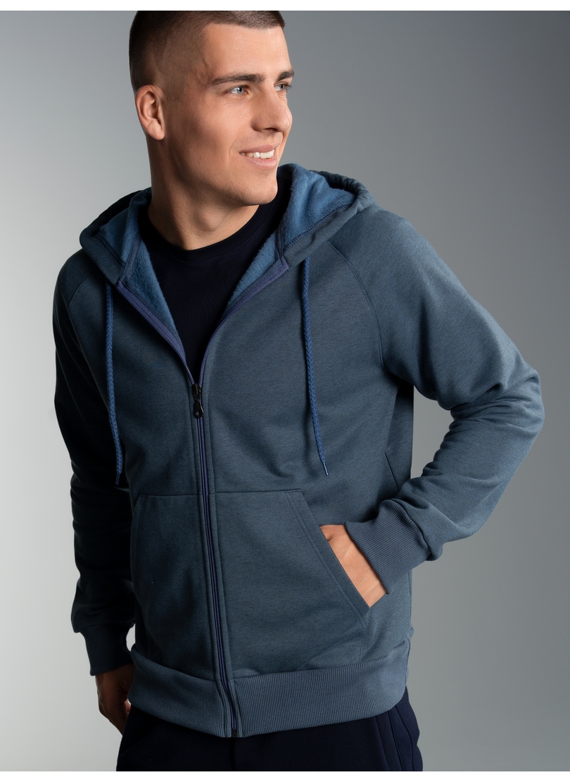 Trigema Sweatjacke "TRIGEMA Sweatjacke mit Kapuze" 1 Stk. tlg. günstig online kaufen