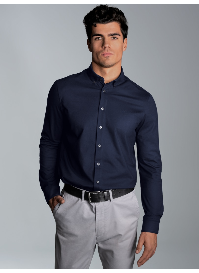Trigema Poloshirt »TRIGEMA Business-Hemd aus DELUXE-Single-Jersey«, (1 tlg.)