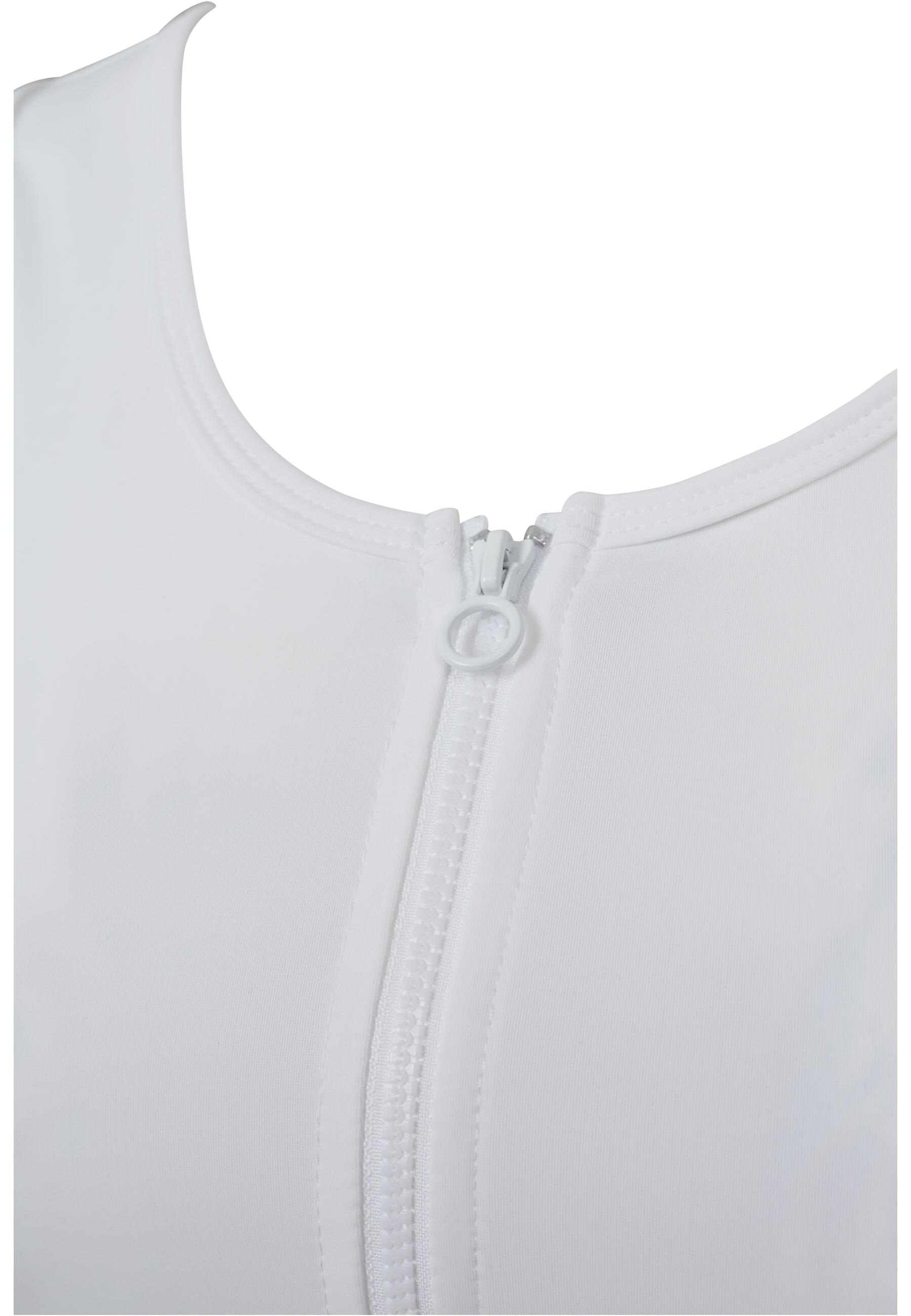 URBAN CLASSICS Muskelshirt »Urban Classics Damen Ladies Side Stripe Cropped Zip Top«, (1 tlg.)