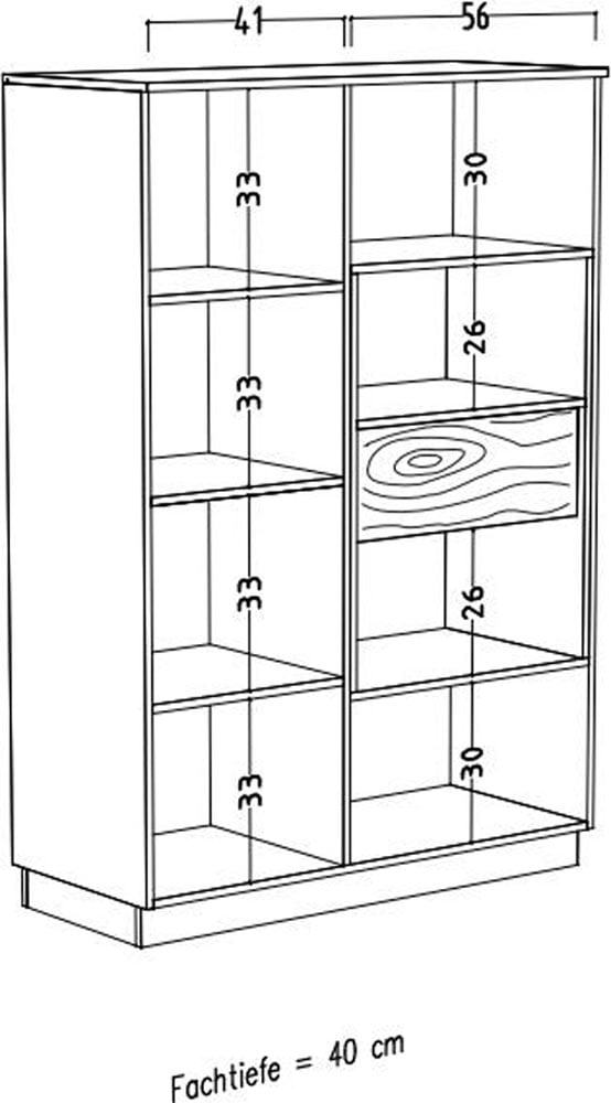 Mäusbacher Highboard B/H/T: 103x151x45, inkl. Beleuchtung