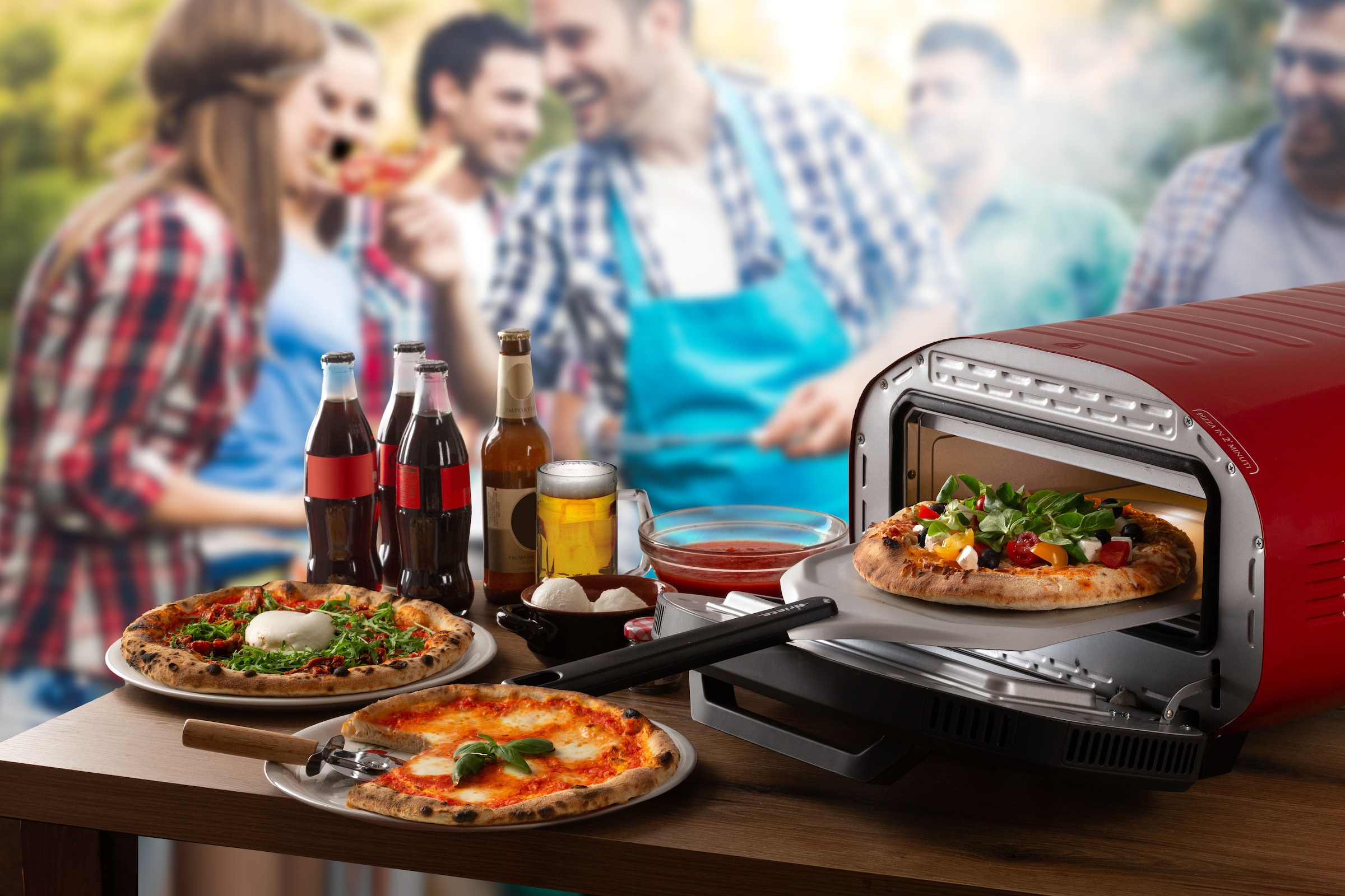 Ariete Pizzaofen »3901« bis 430°C, herausnehmbarer Pizzastein, inkl. Zubehör